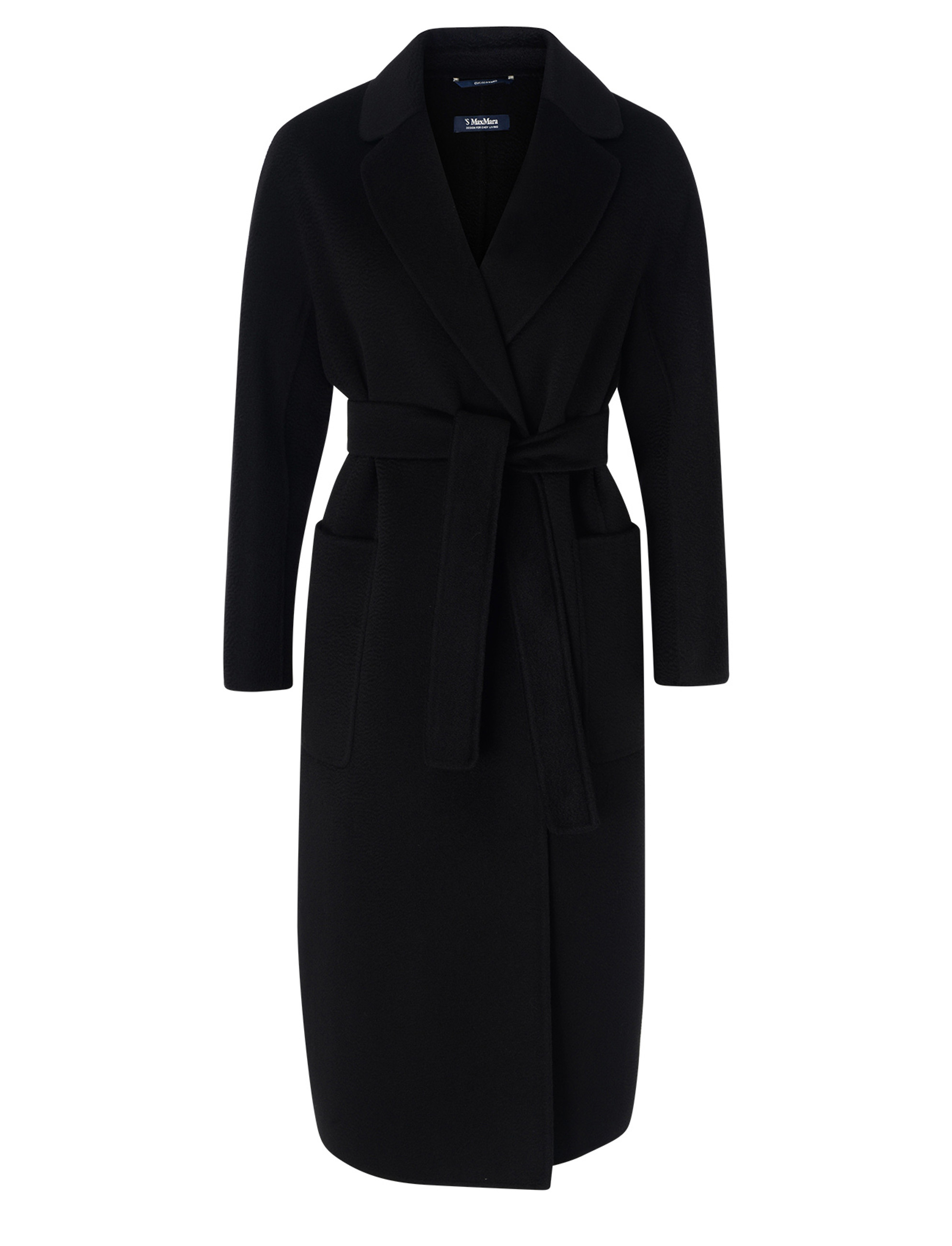 S Max Mara Love pattern wool and cashmere robe coat S Max Mara Love pattern wool and cashmere robe coat