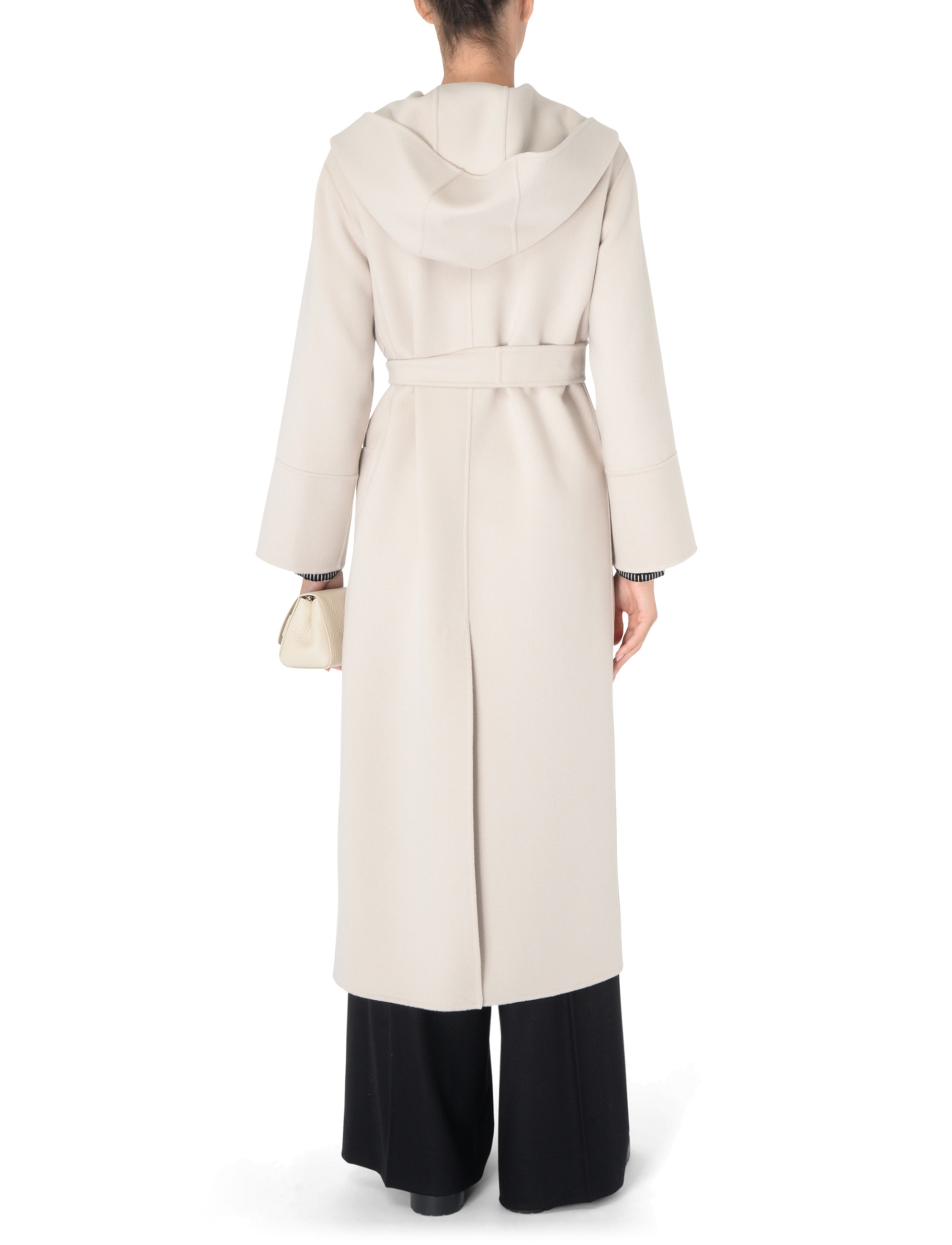 ジャケット 'S Max Mara Ivory wool robe coat S Max Mara ecru wool robe coat