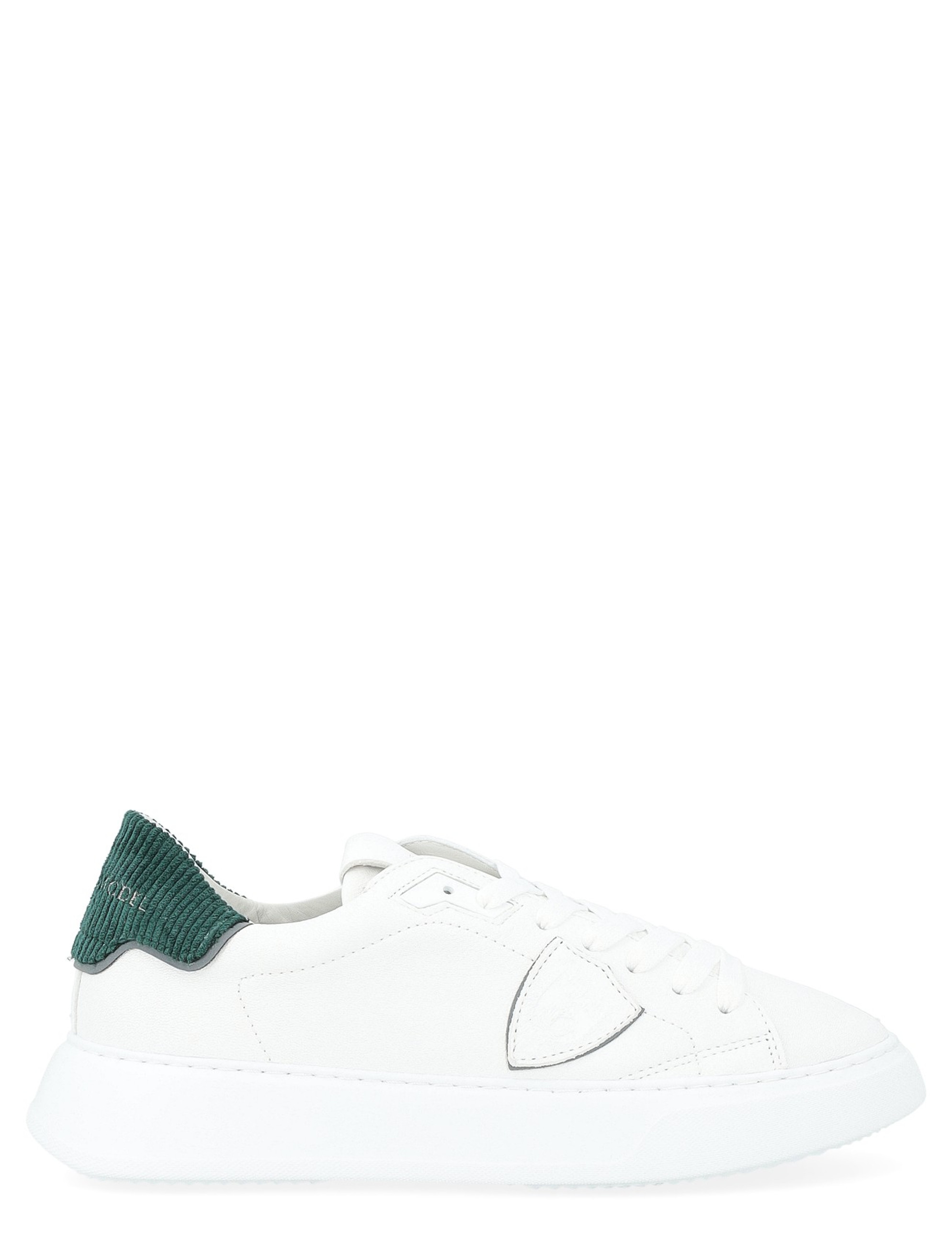 Sneaker Philippe Model Temple bianca con talloncino verde