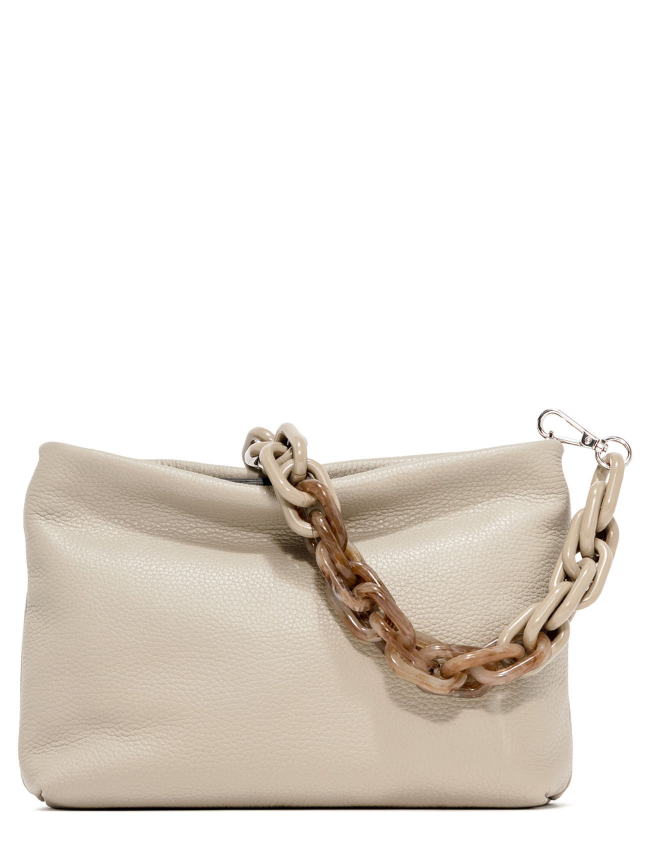 Bolso de mano Gianni Chiarini en piel martillada beige