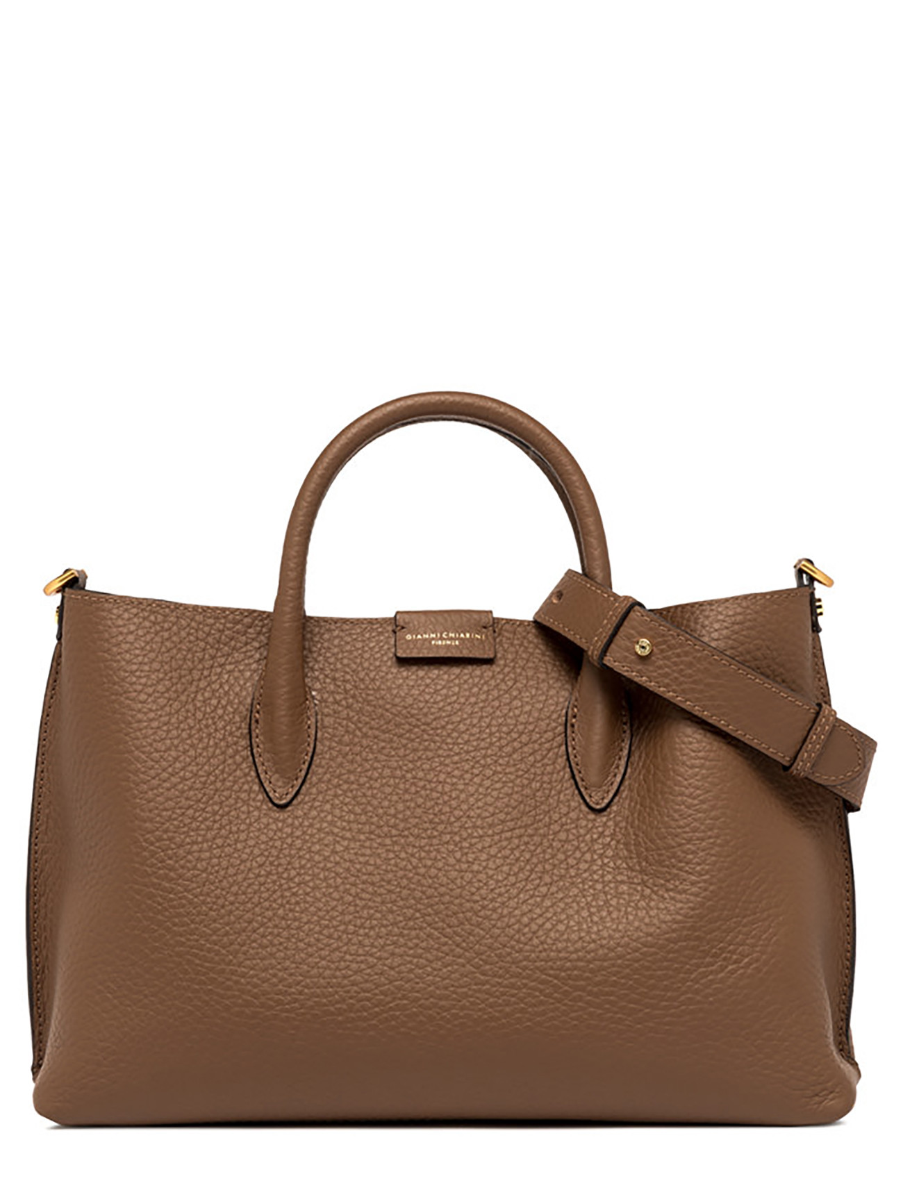 Gianni Chiarini handbag in brown hammered leather