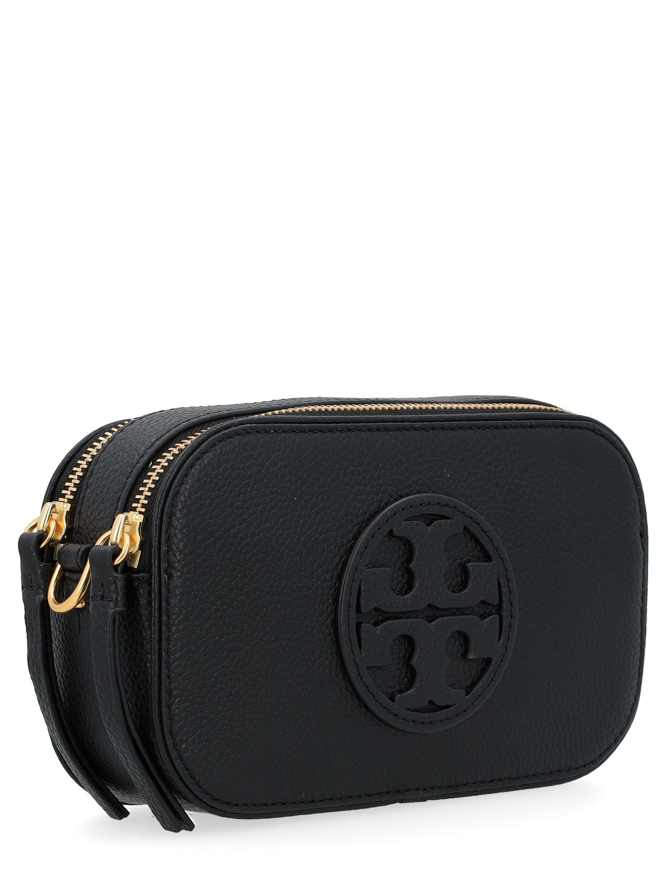 Tory Burch Mini Miller bag in black leather - Main Image