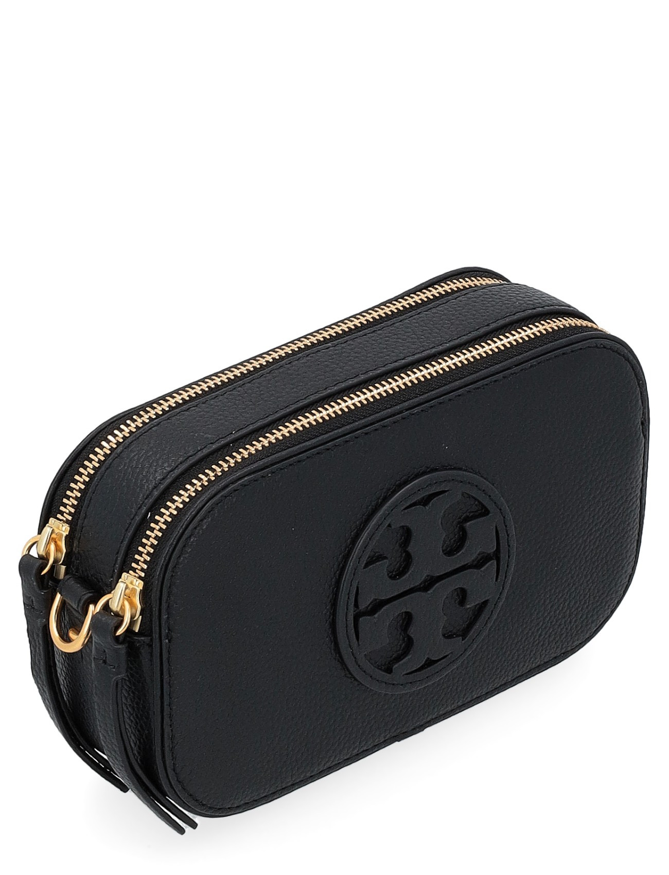 Tory Burch Mini Miller bag in black leather - Main Image