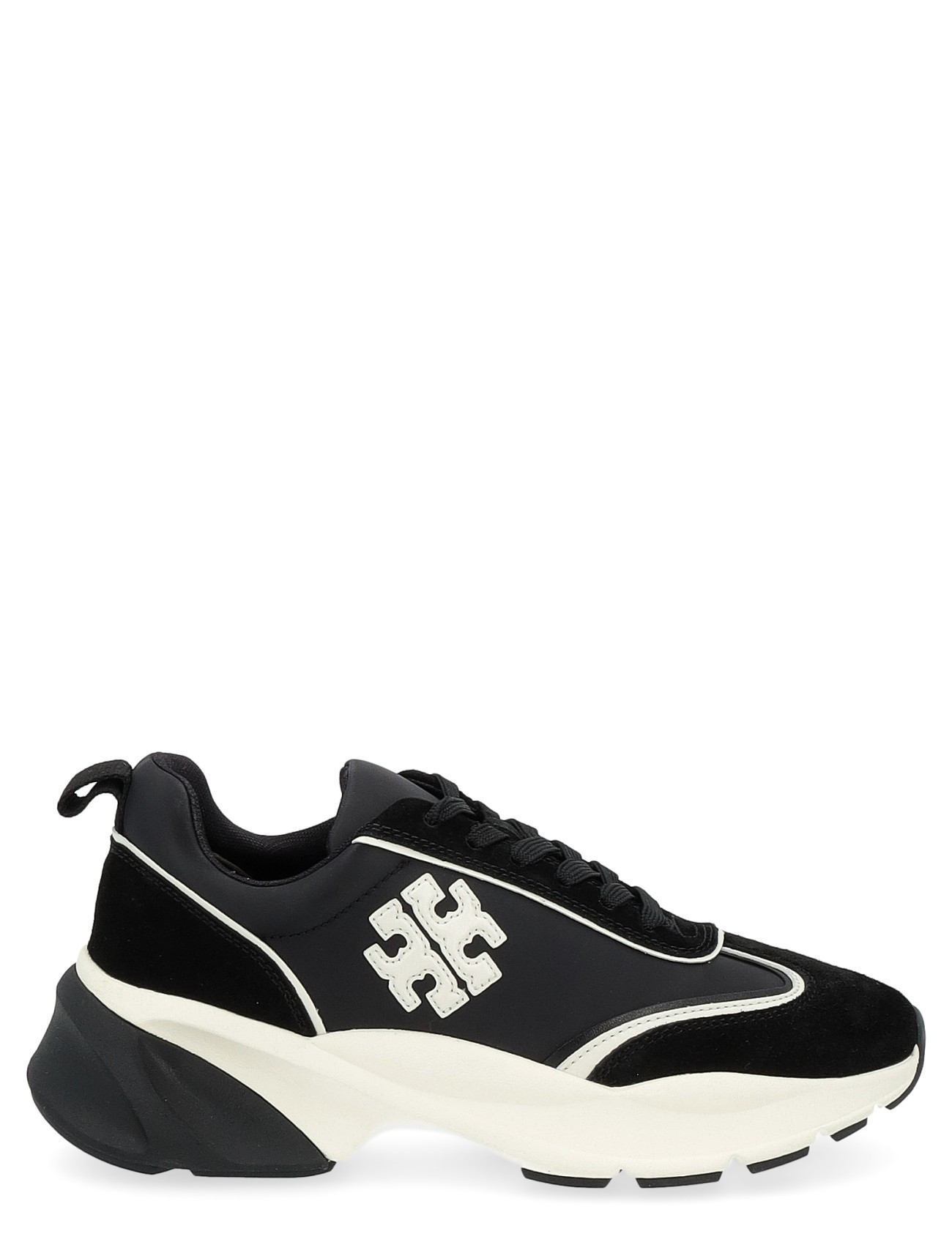 Tory Burch sneakers Tory Burch black nappa leather and suede