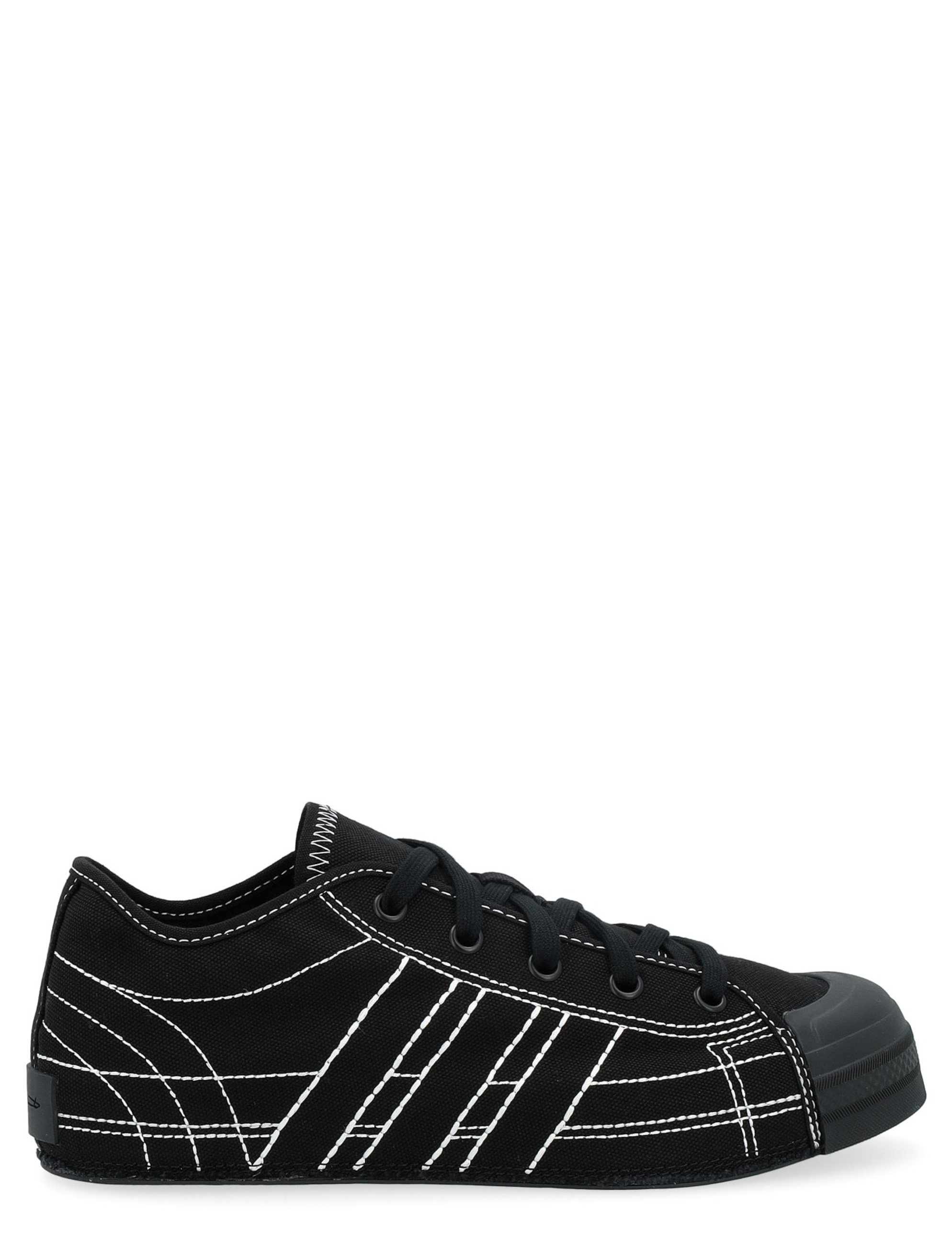 [Adidas] Y-3 ヨウジ コート TN ロー / Y-3 Yohji Court TN Lo Sneaker Y-3 Yohji Court TN Lo in black canvas
