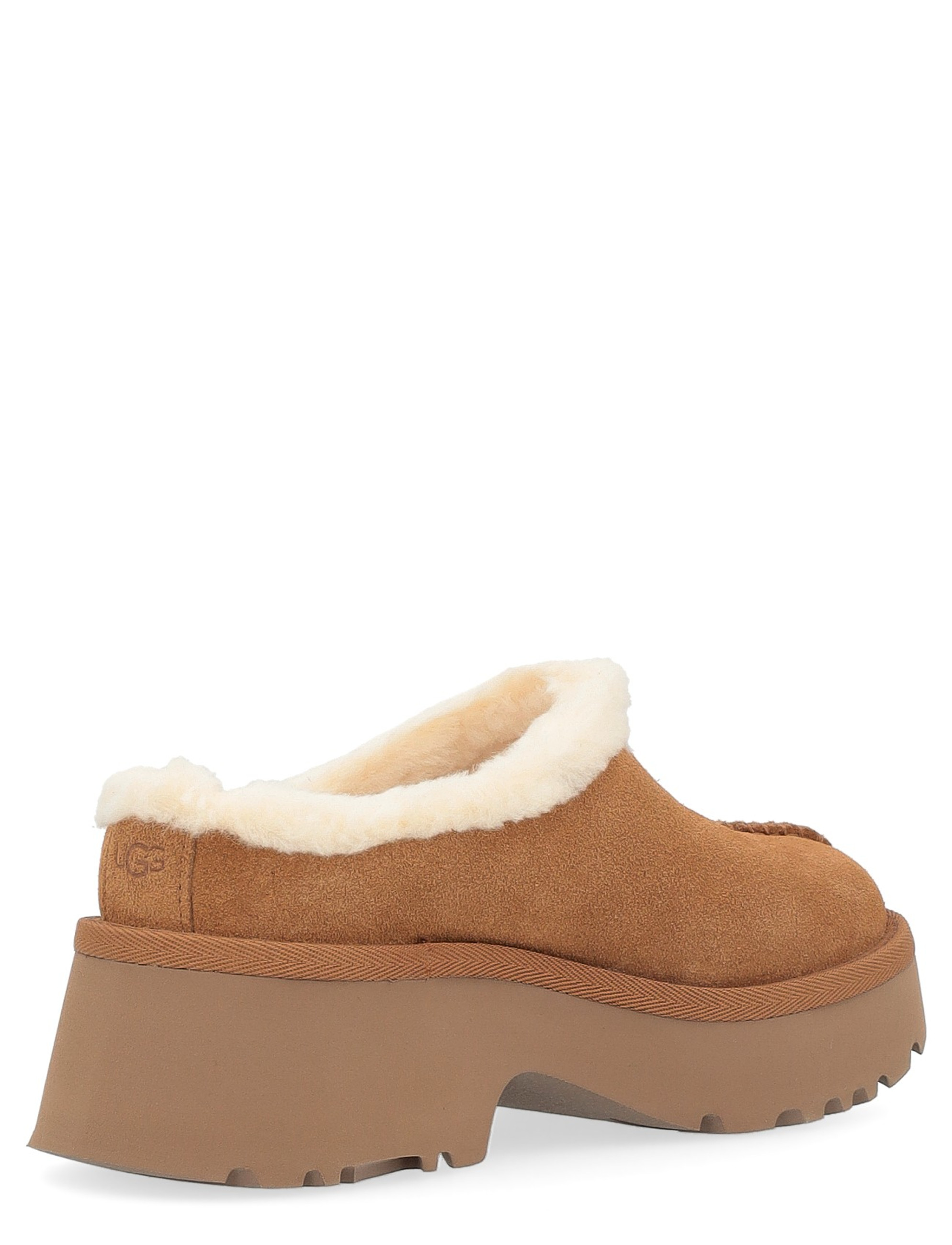 【送料&関税込】UGG New Heights Cozy Sabot UGG New Heights Cozy leather-colored suede sabot