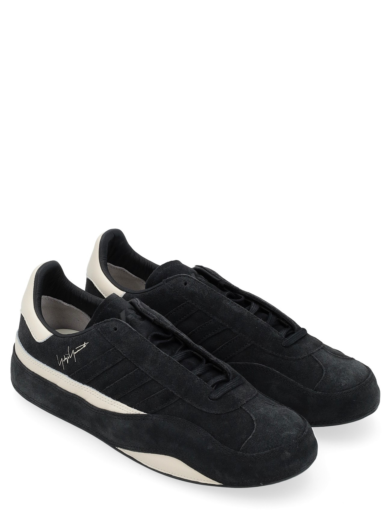 Y-3 sneakers in black suede