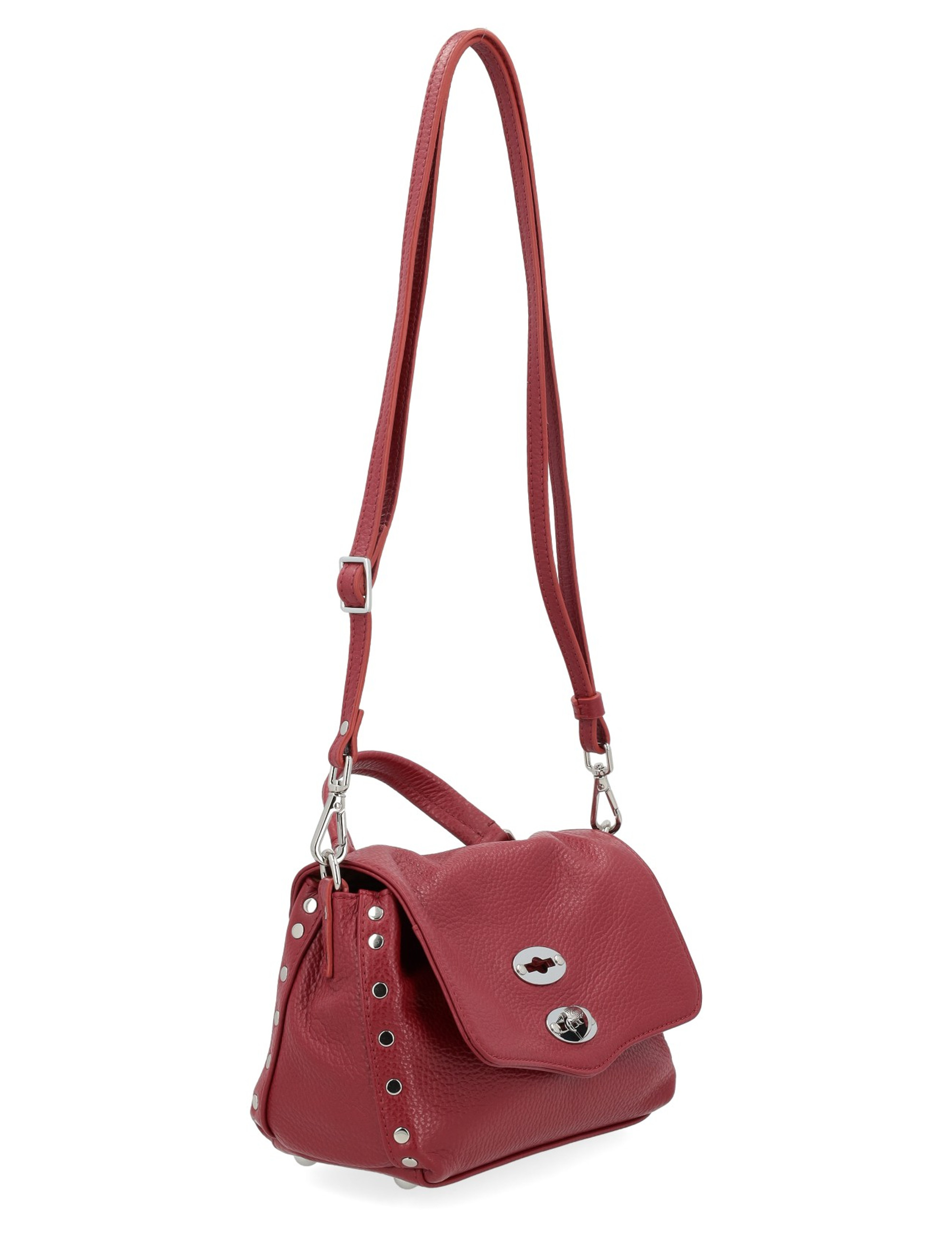 Bag Zanellato Postina Daily Baby in red grained leather