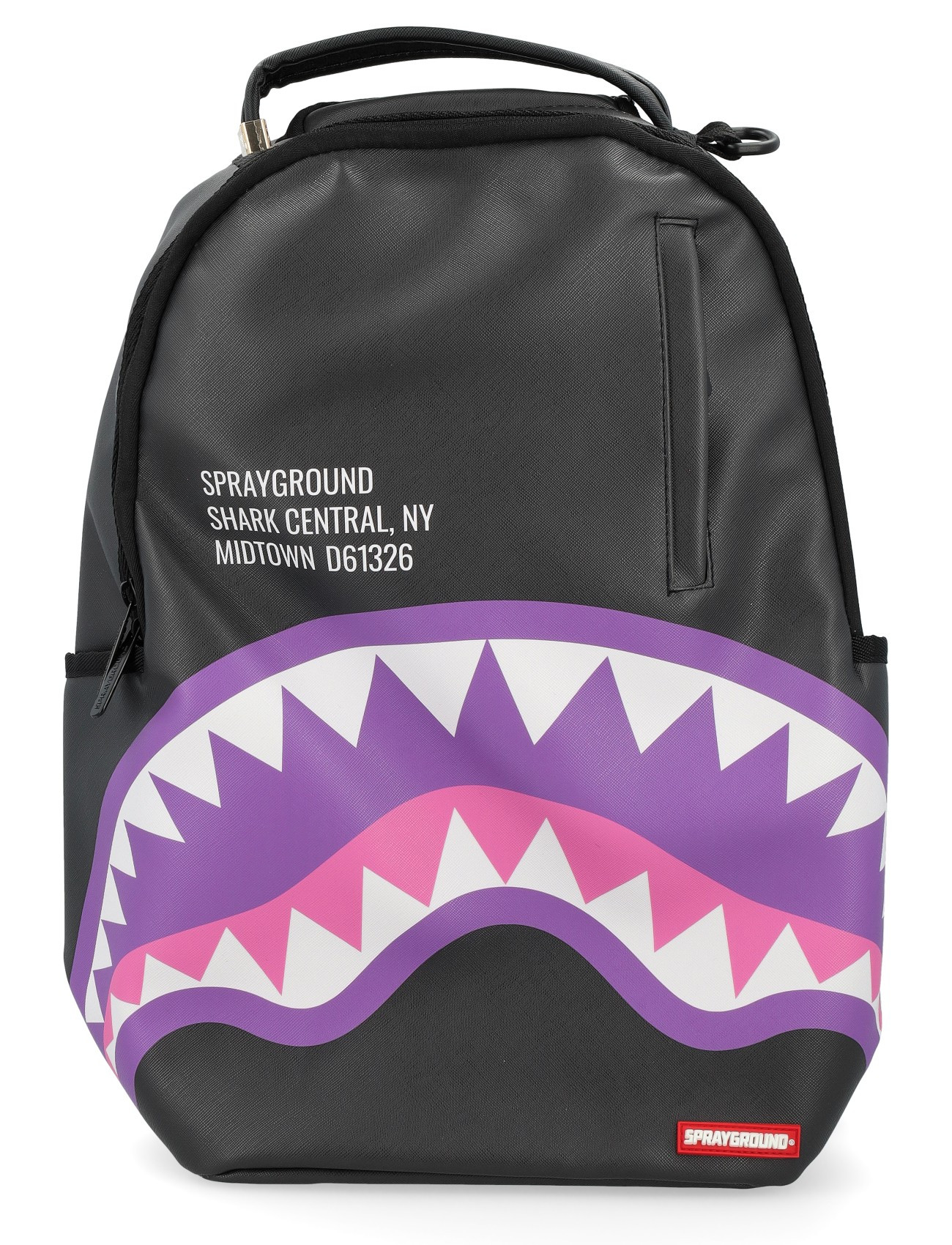 Sprayground Central Backpack in Black and Purple