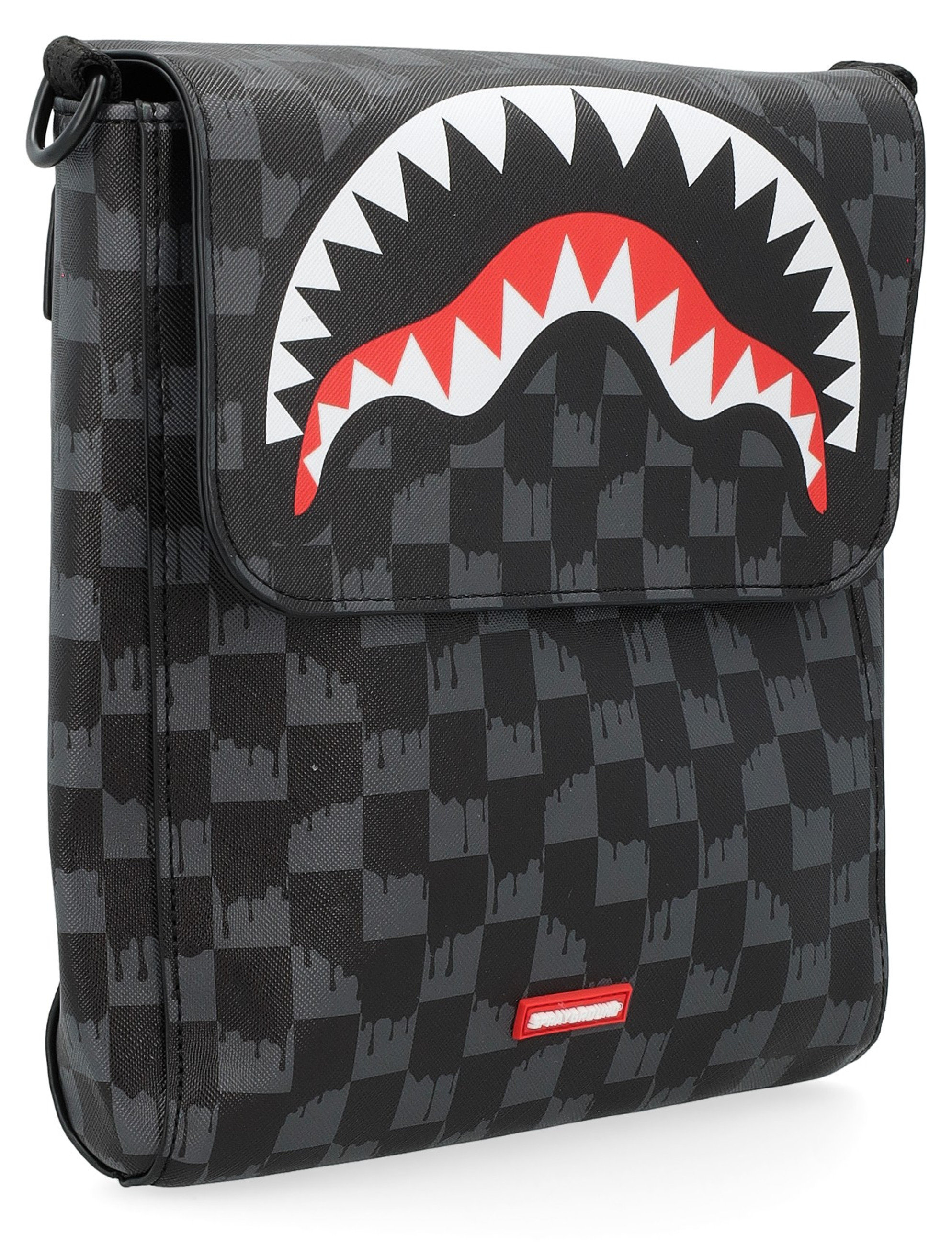 Crossbody bag Sprayground Drip Check Messenger Sling black