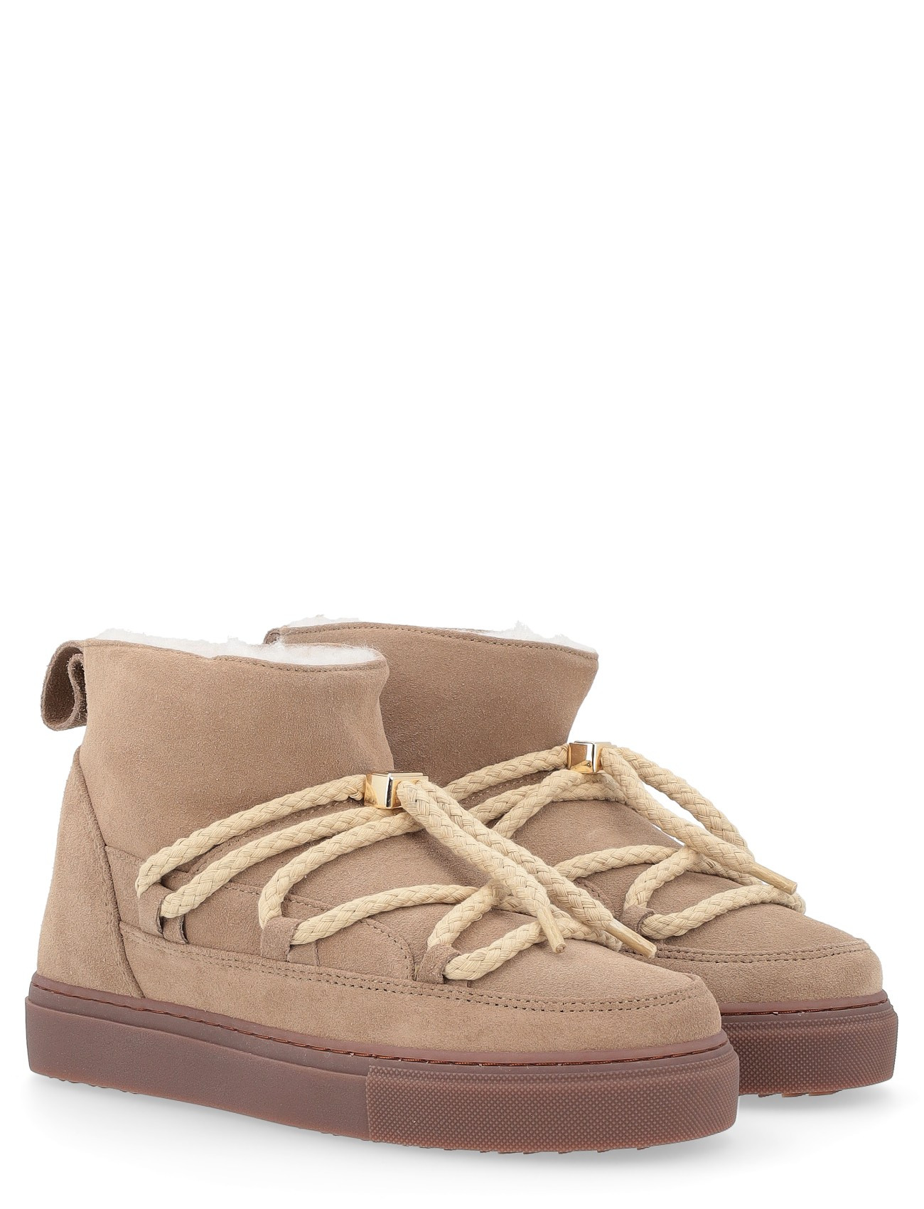 Stivaletto Inuikii Classic Sneaker Low in camoscio beige