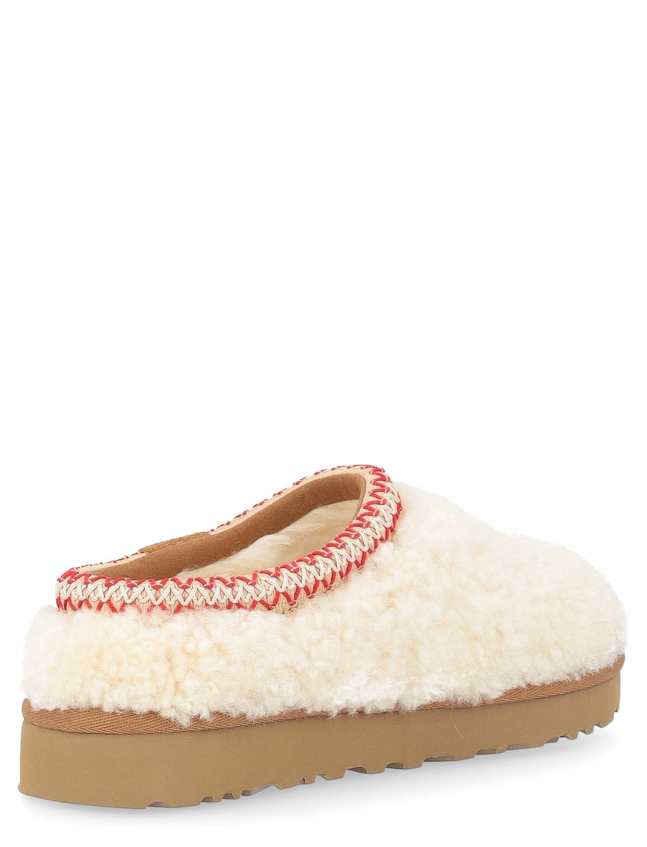 UGG Tasman Maxi Curly Slipper in White Sheepskin