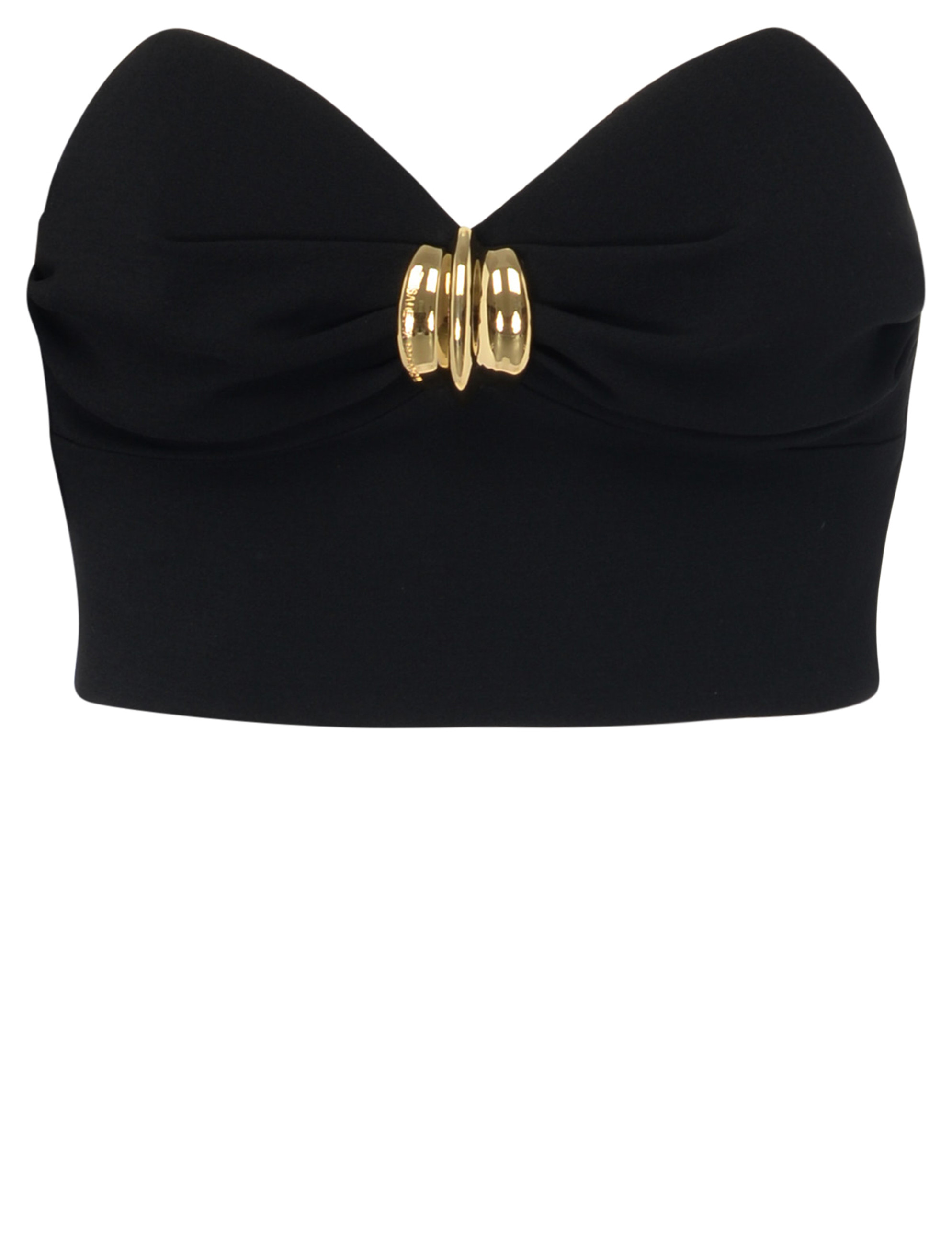 Elisabetta Franchi black top with jewel