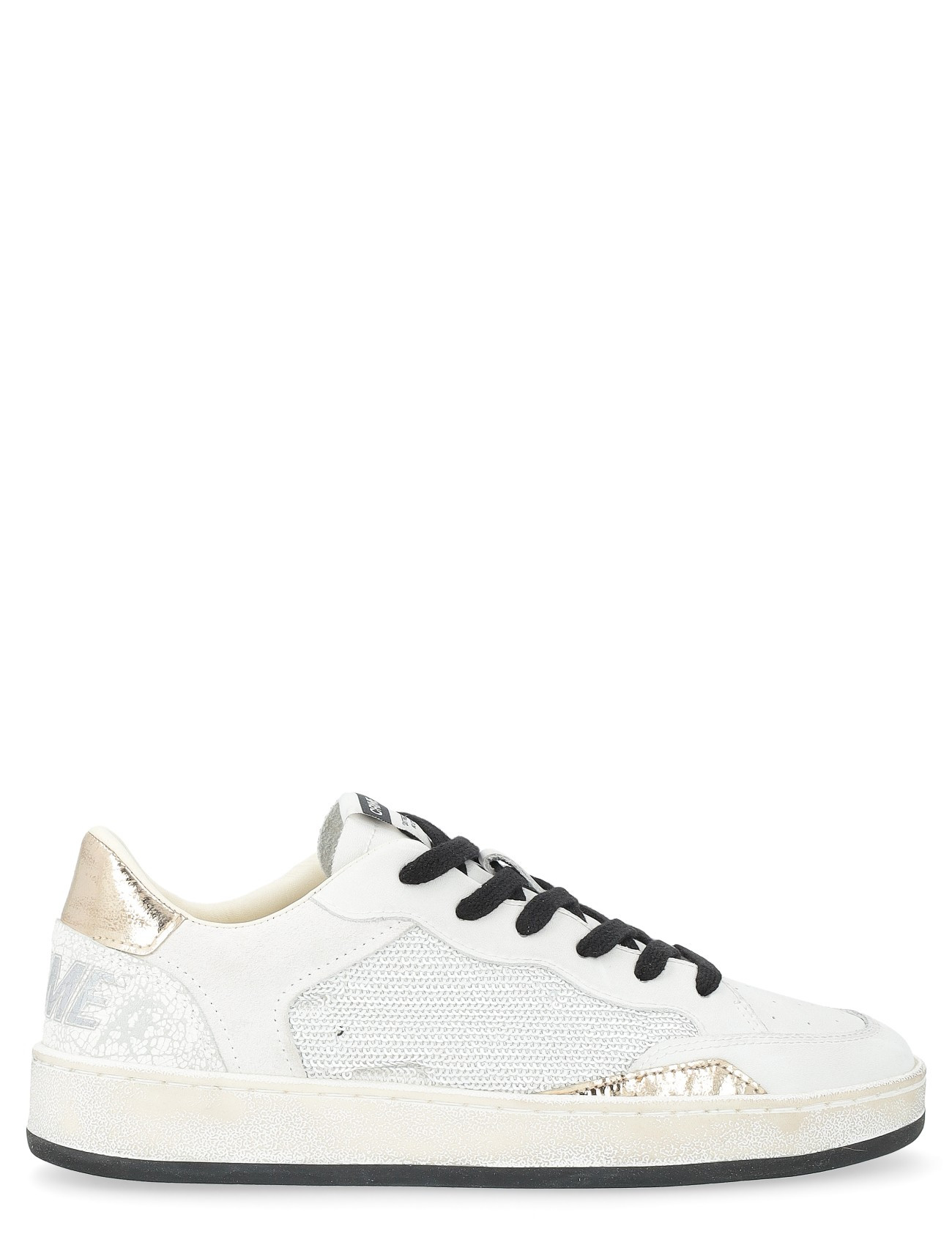 Crime London Platinum sneakers in white leather