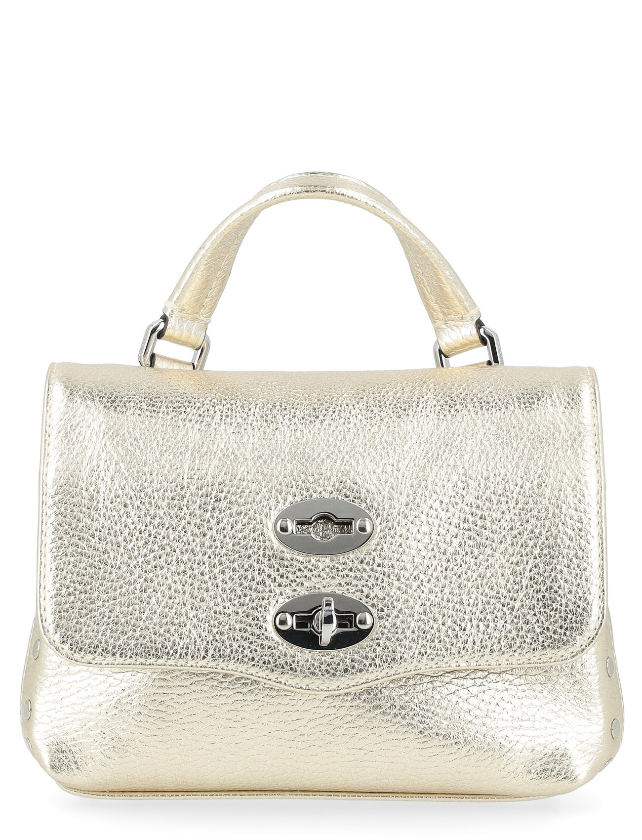 Borsa Zanellato Postina Daily Baby in pelle metallizzata oro