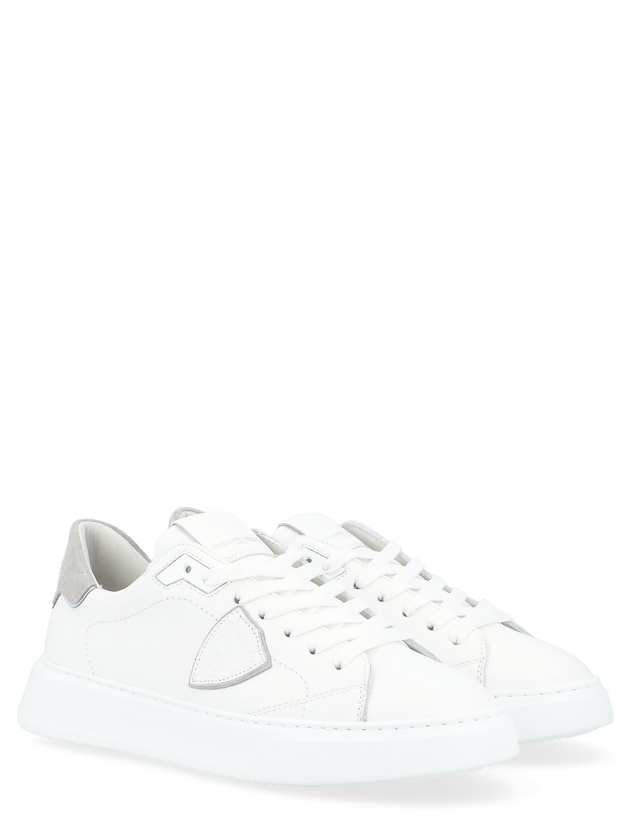 Philippe Model sneakers in white and gray leather and suede | H-Brands