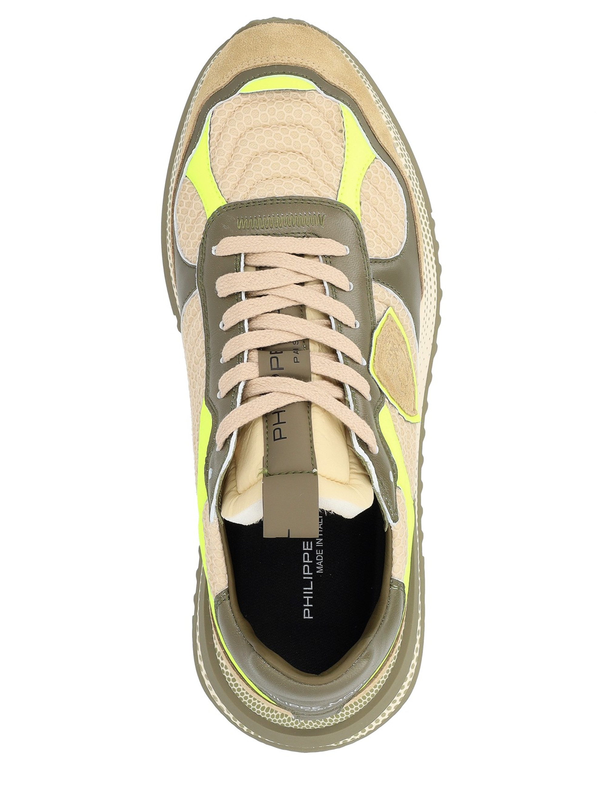 Sneaker Philippe Model Olympique in mesh e pelle verde