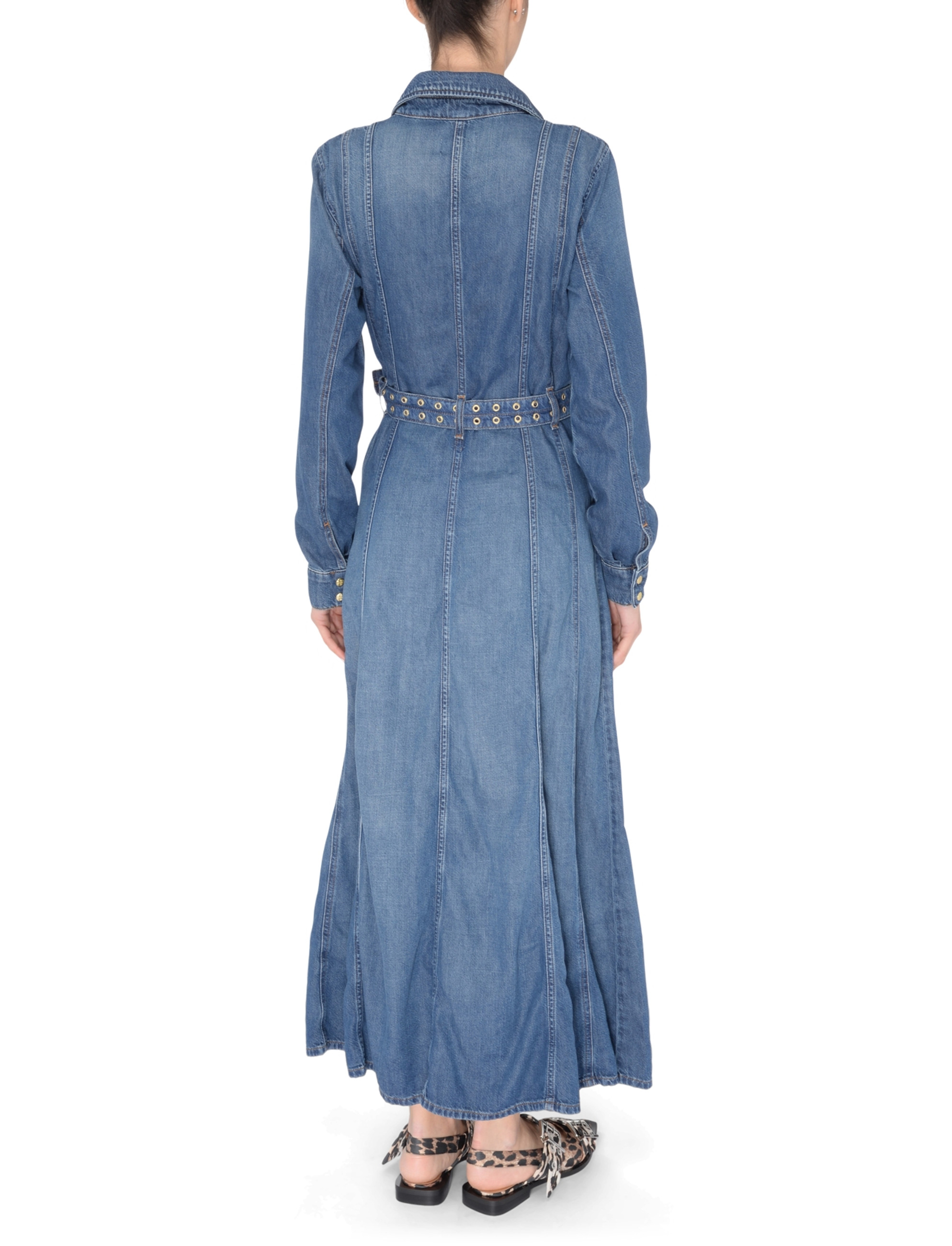 ワンピース GANNI Woman Dress Blue J1611 567 Maxi dress Ganni in dark blue denim | H-Brands
