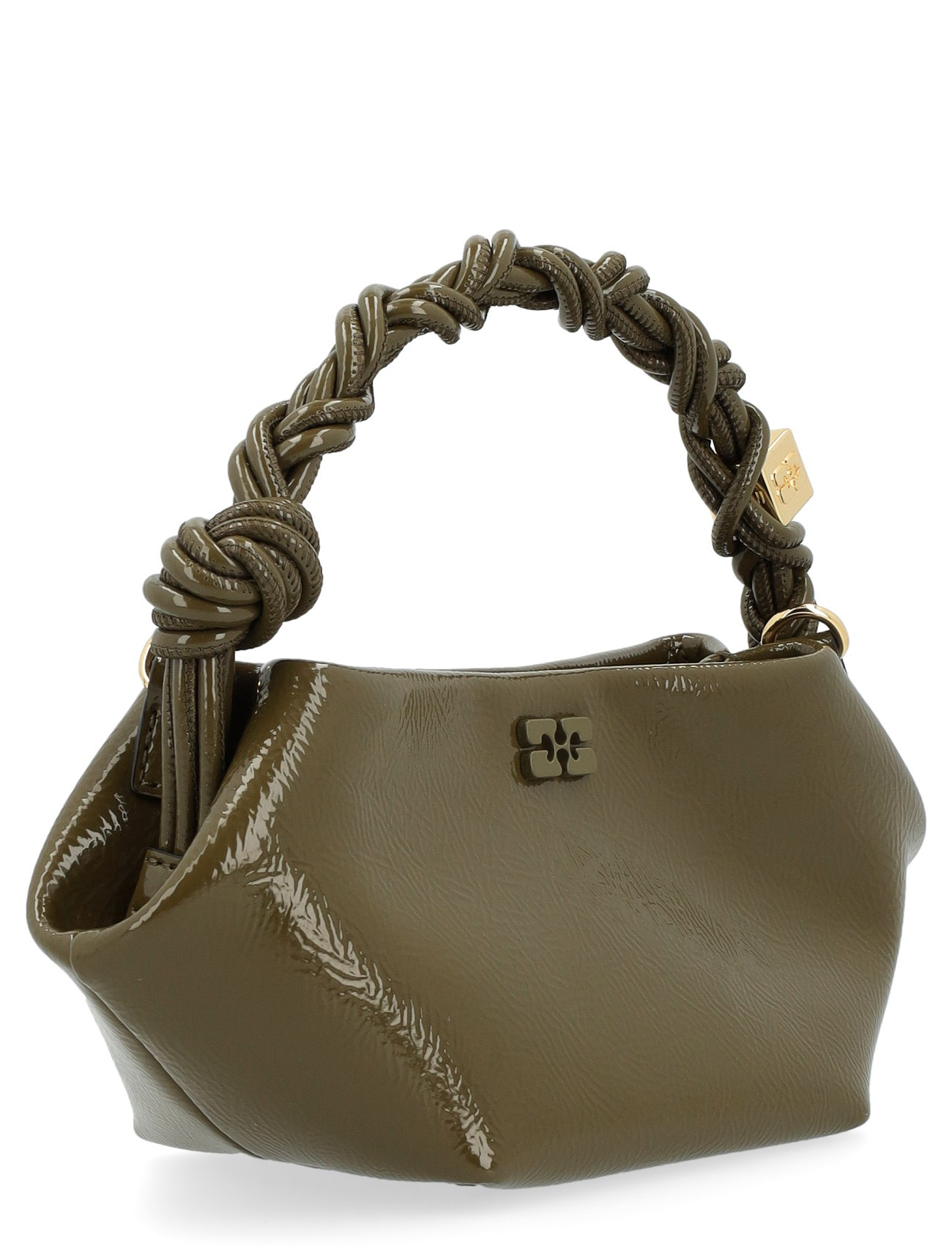 Ganni Bag Mini in green patent leather | H-Brands