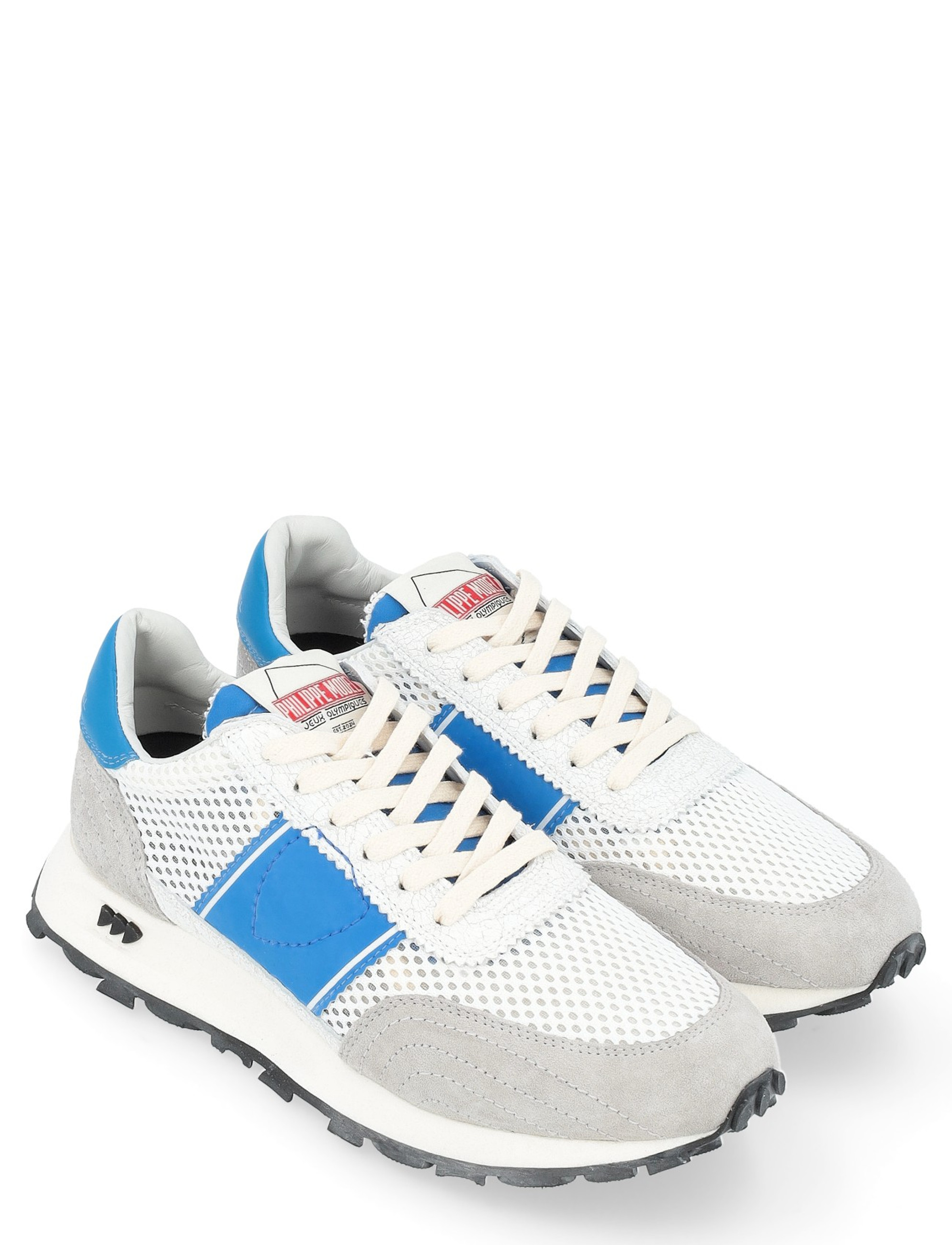 靴 PHILIPPE MODEL 37 Sneaker Philippe Model Paris X in white and blue leather | H