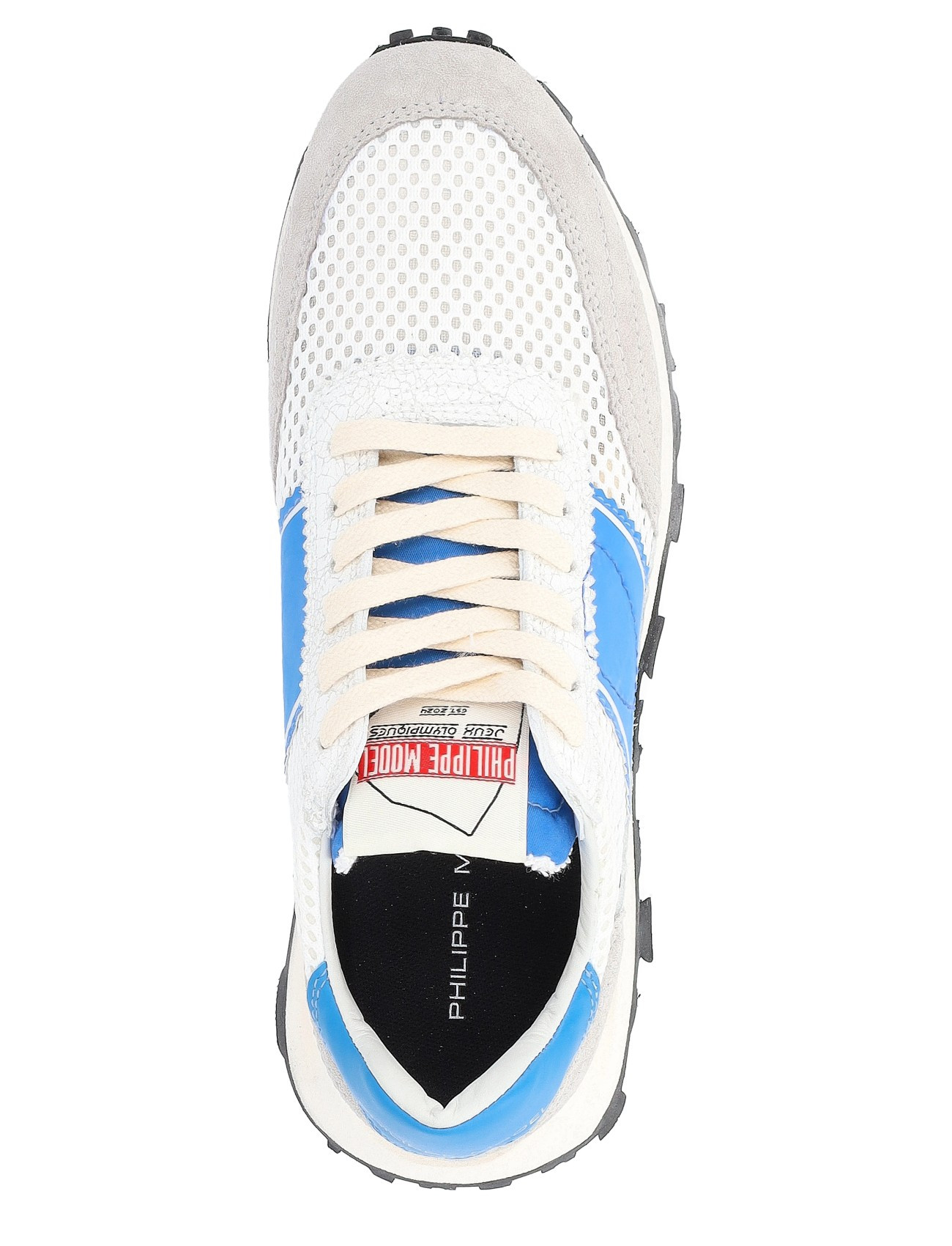 Philippe Model sneakers in white and light blue mesh | H-Brands