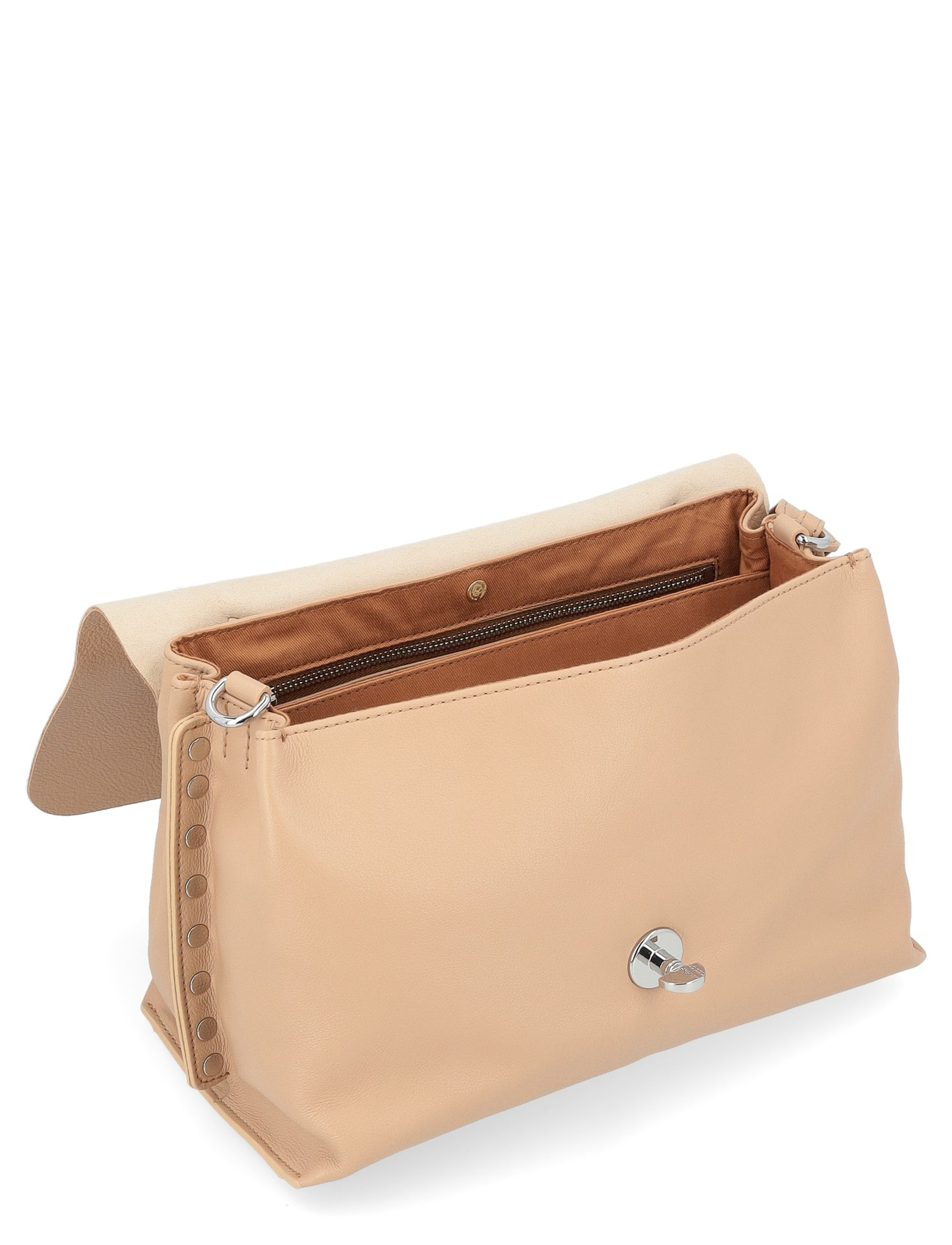 Bag Zanellato Postina Saeta S in beige leather Matera | H-Brands