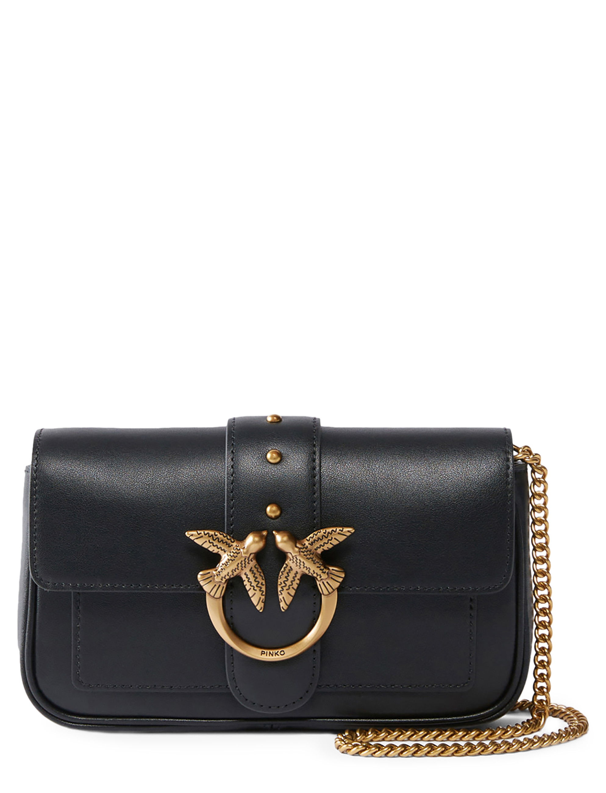 Borsa Pinko Pocket Love Bag Simply in pelle nera | H-Brands