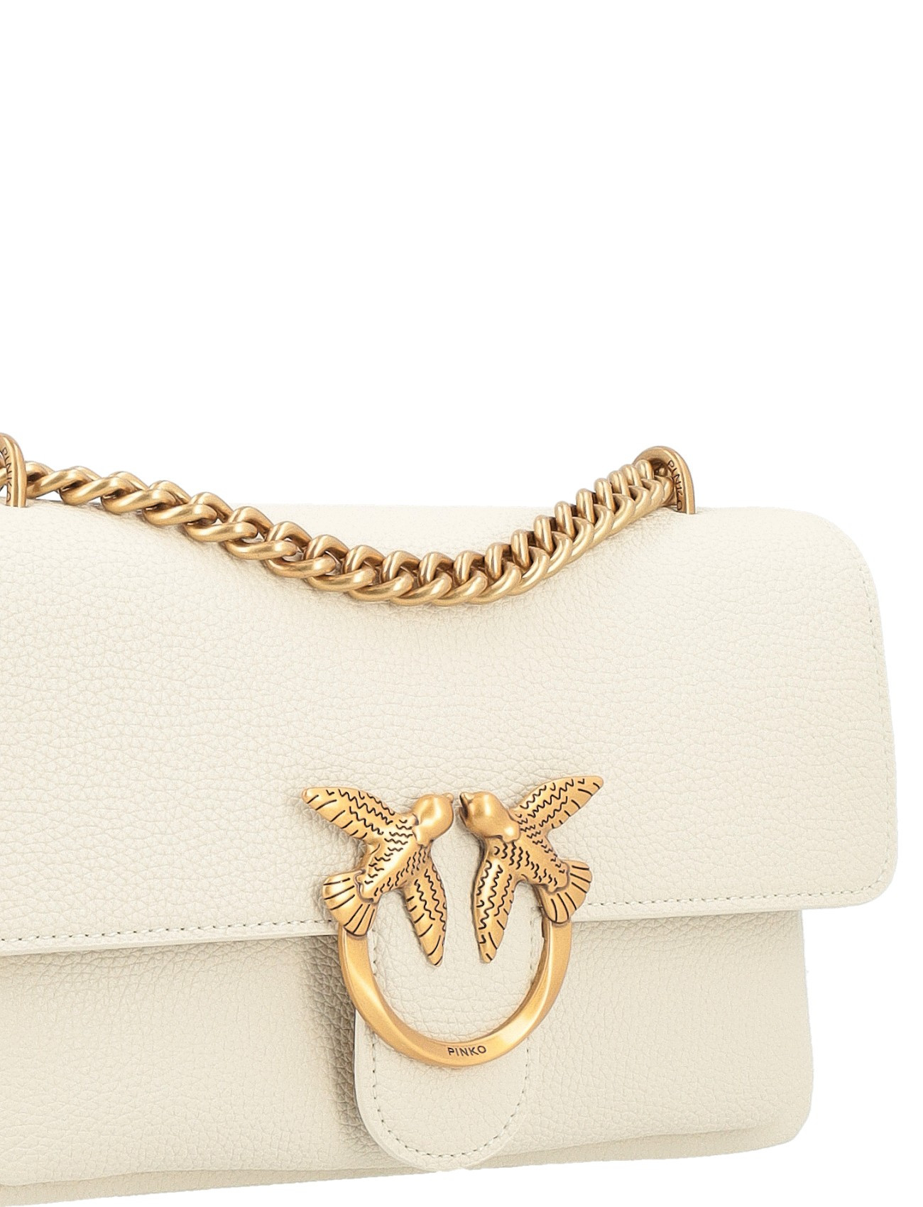 Pinko Love Bag in ivory leather | H-Brands