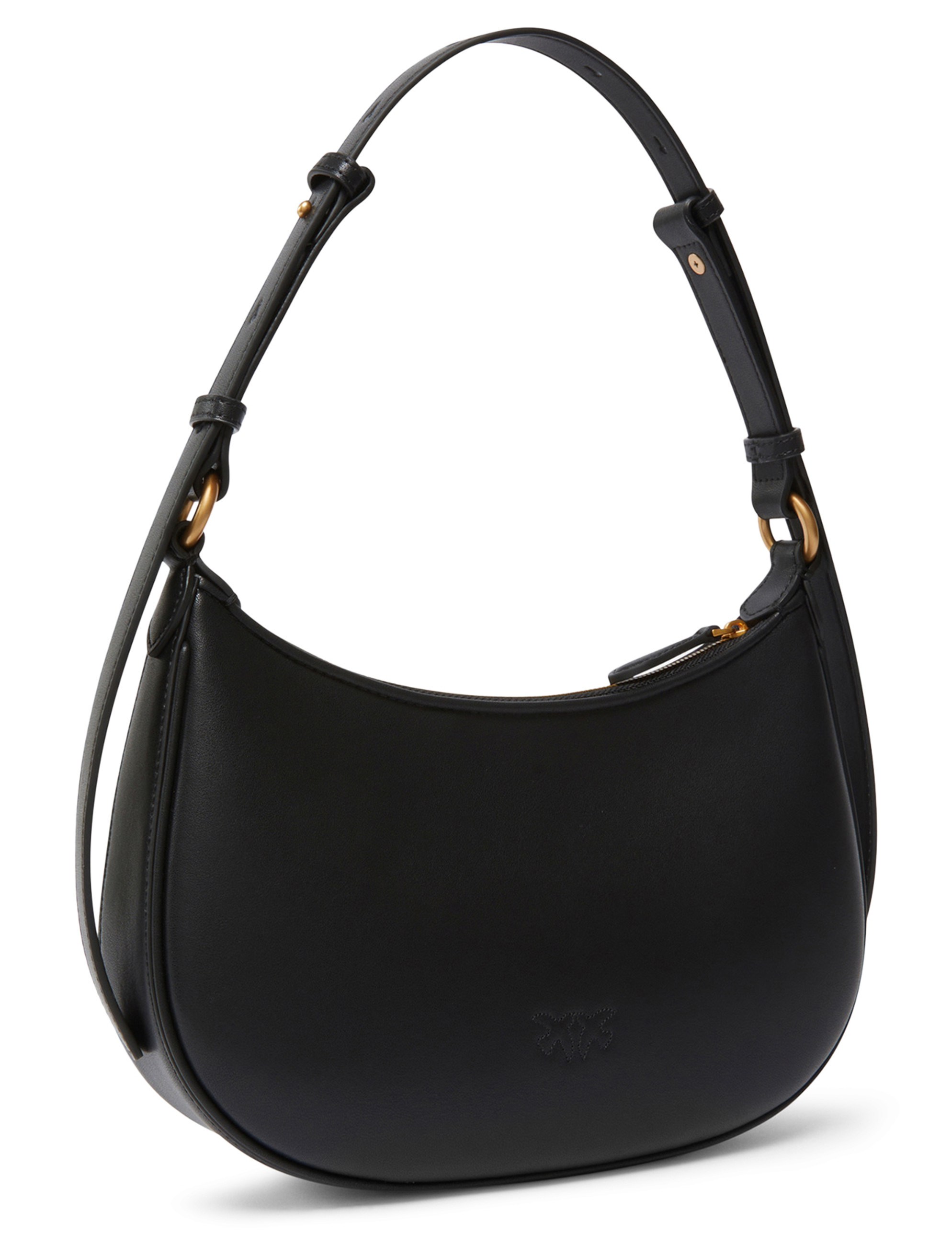 ショルダーバッグ・ポシェット PINKO Women Messenger Bags 100061A0F1Z99Q Black Pinko Mini Love Bag Half Moon black leather bag | H-Brands