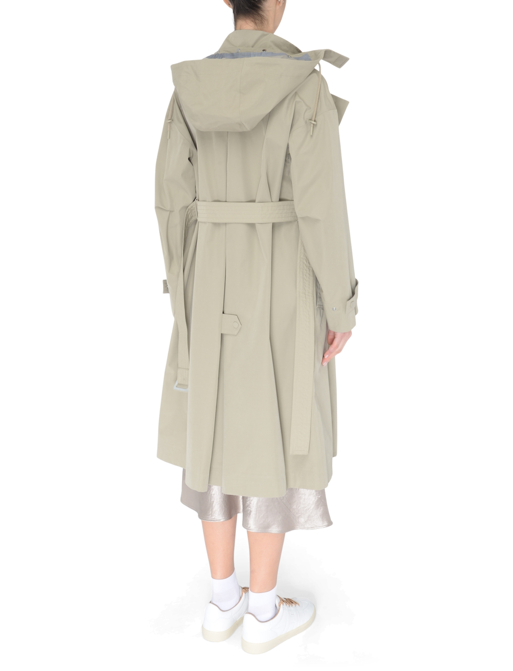 Max Mara MM Moriana raincoat in sand-colored technical