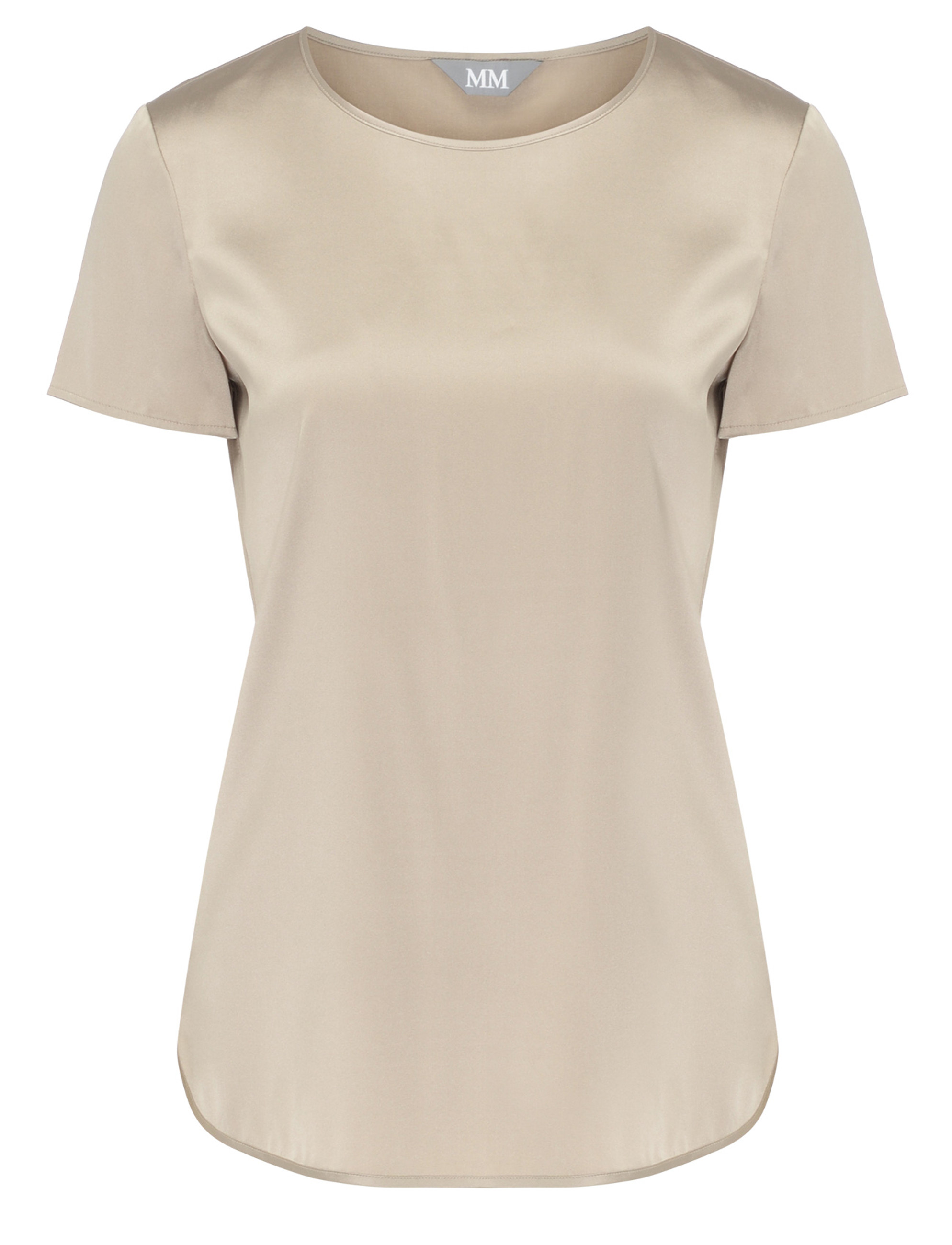 T-Shirt Max Mara MM Cortona in seta beige