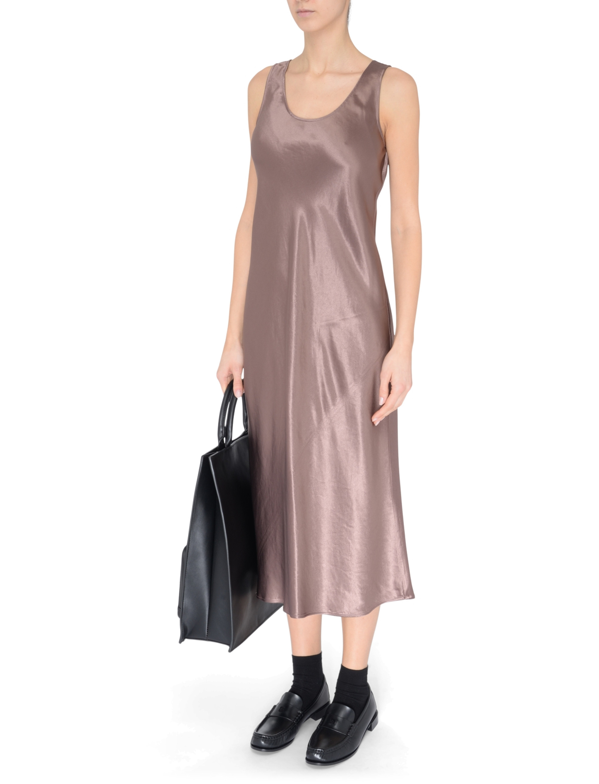 MAX MARA|DRESSES (TALETE (16221027 011 / 16221027600 01 Max Mara MM Talete dress in mauve satin | H-Brands