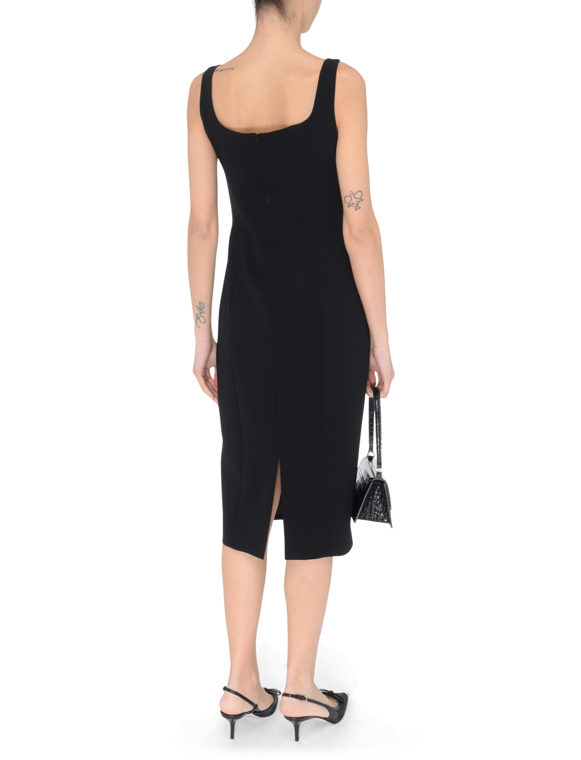 【送料&関税込】Max Mara Studio Etruria Princess Dress In Ca Abito princesse Max Mara Studio Etruria in cady nero | H-Brands