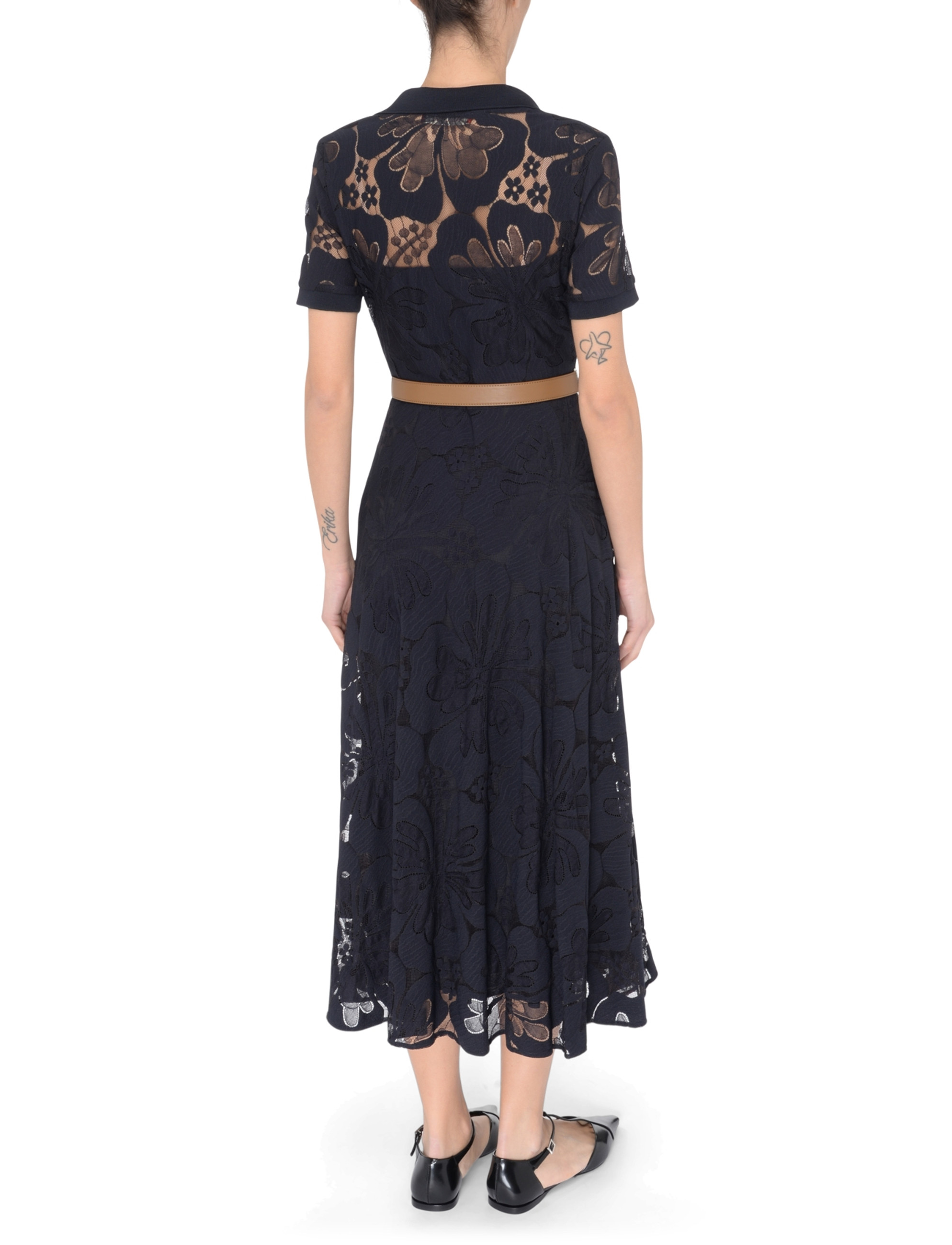 Max Mara Studio Lambro blue lace dress | H-Brands