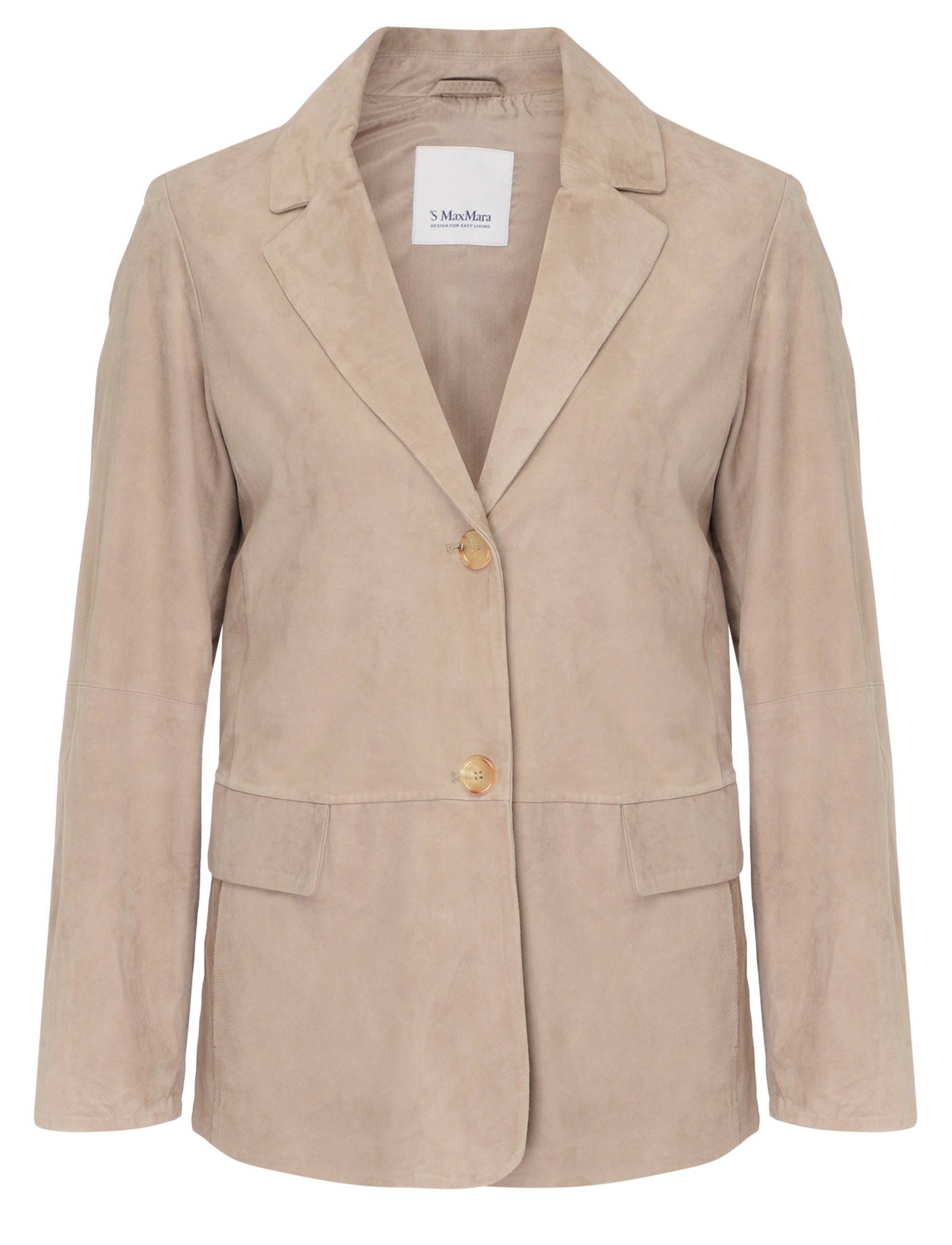 S Chaqueta Max Mara Primula de ante beige 