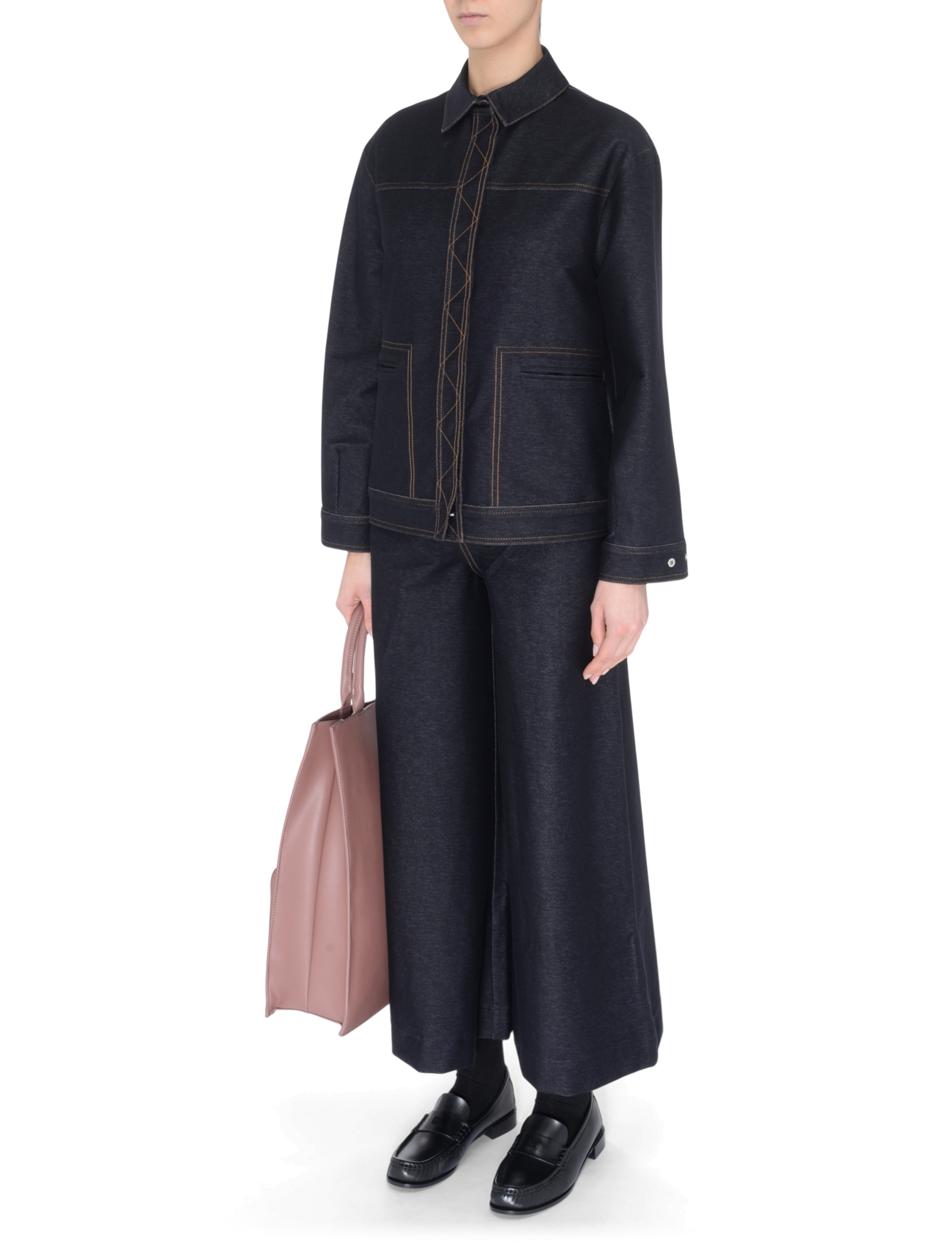 パンツ Max Mara Denim-effect cotton trousers Max Mara MM Fausto blue denim-effect cotton pants | H-Brands