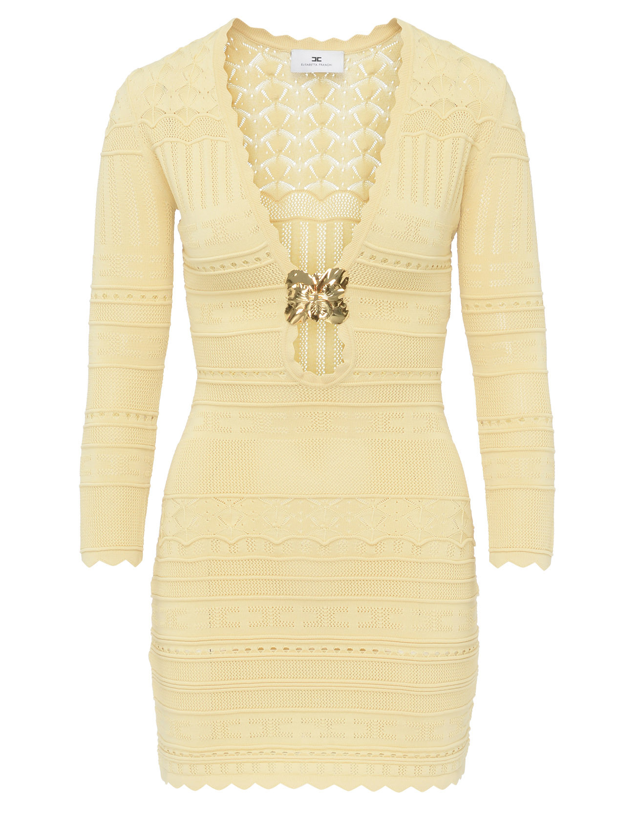 Elisabetta Franchi mini dress in openwork viscose | H-Brands