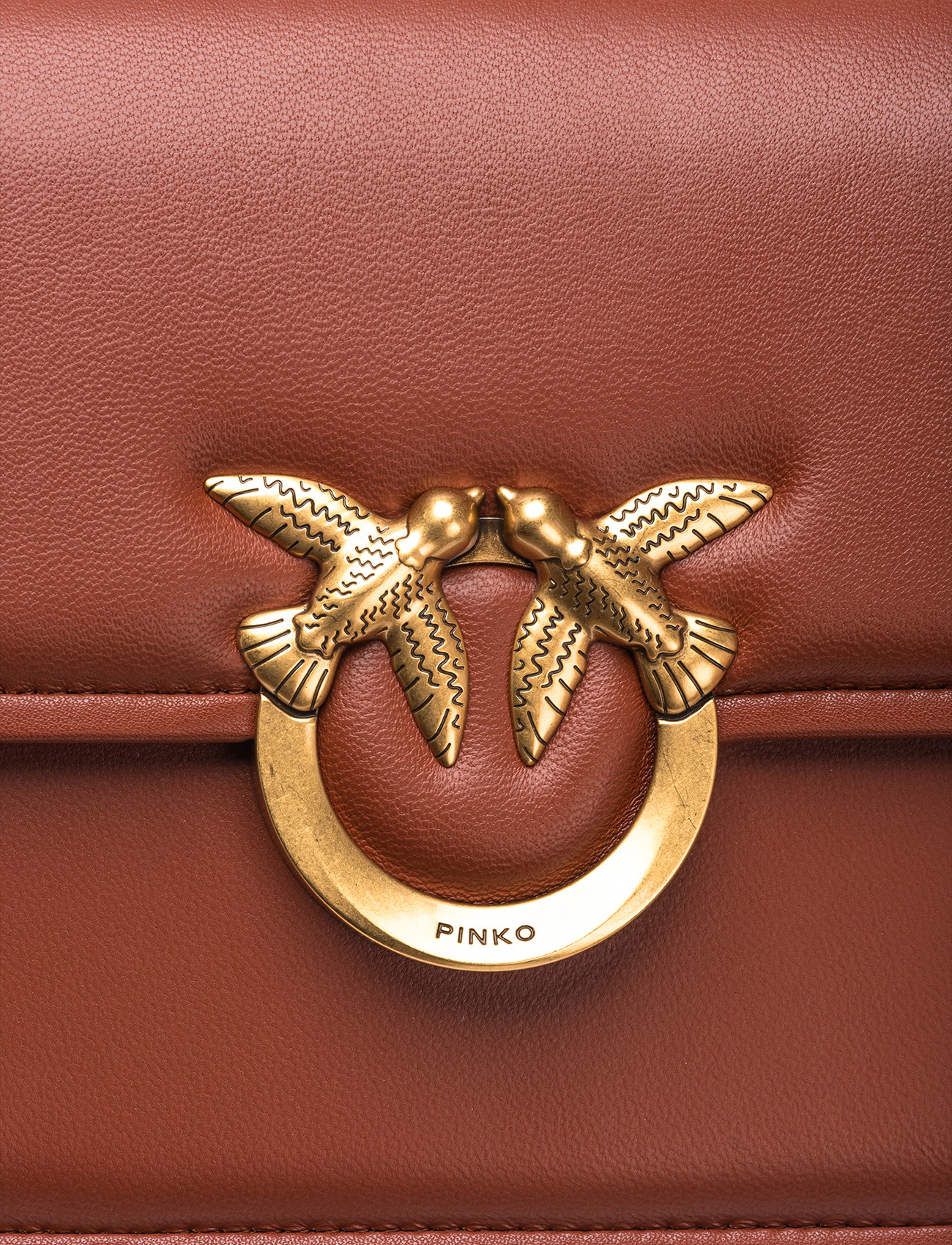 Pinko Love Bag Box Mini brown leather bag H-Brands