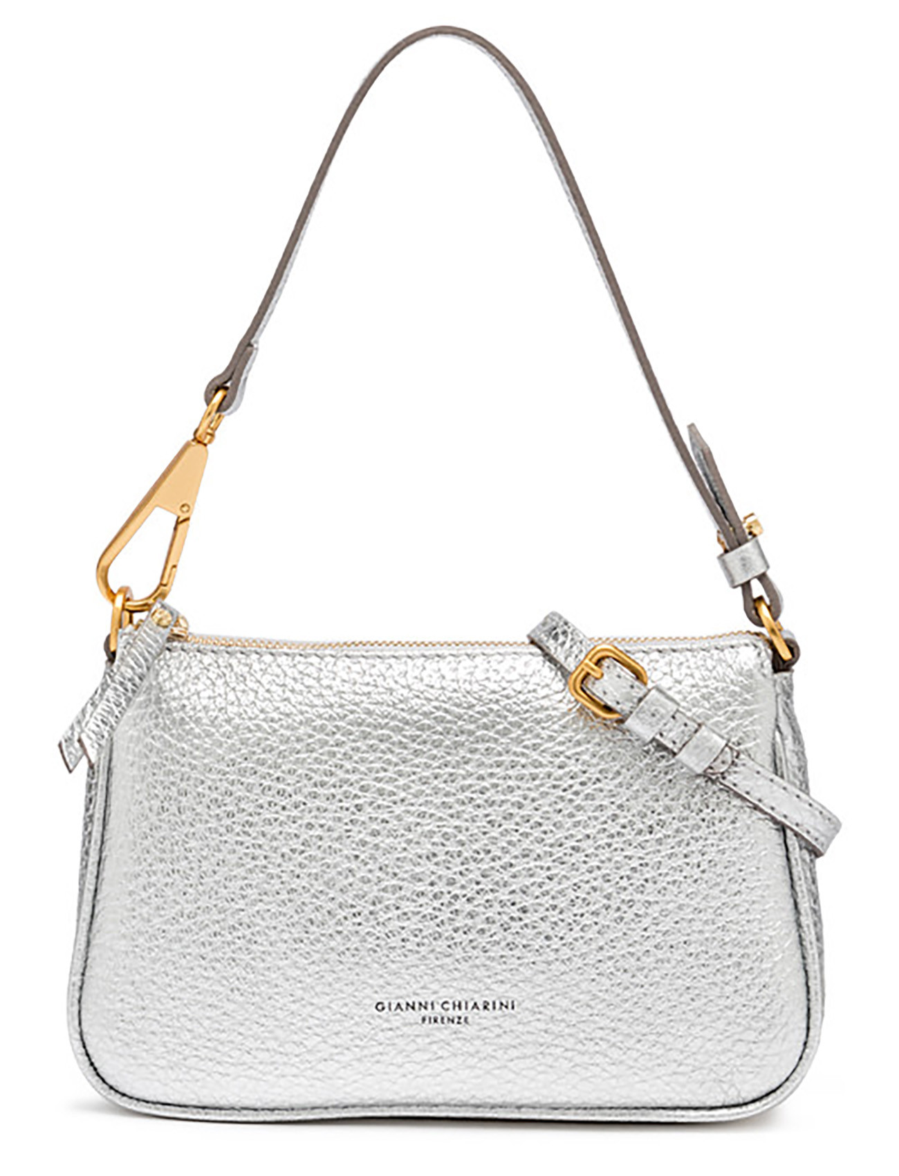 Gianni Chiarini Handbag in Silver Leather | H-Brands