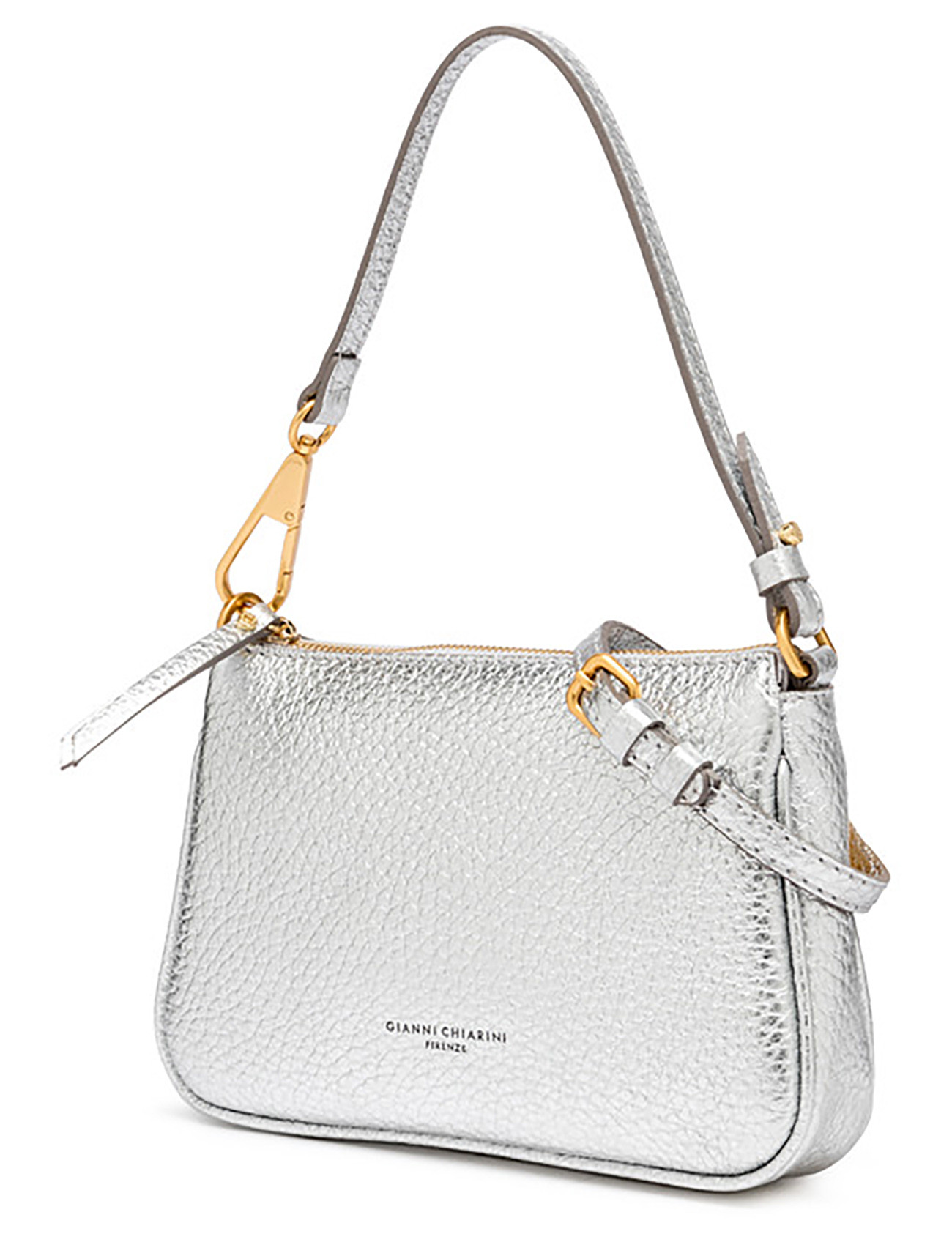 Gianni Chiarini Handbag in Silver Leather | H-Brands