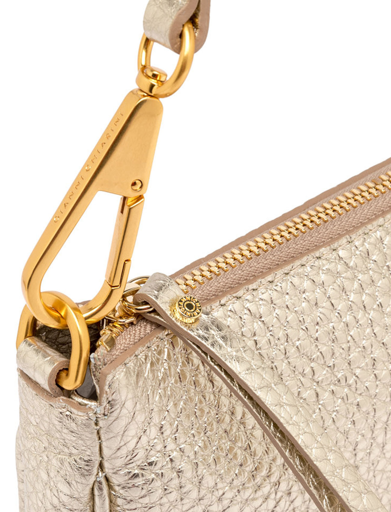 Gianni Chiarini Handbag in Gold Leather | H-Brands