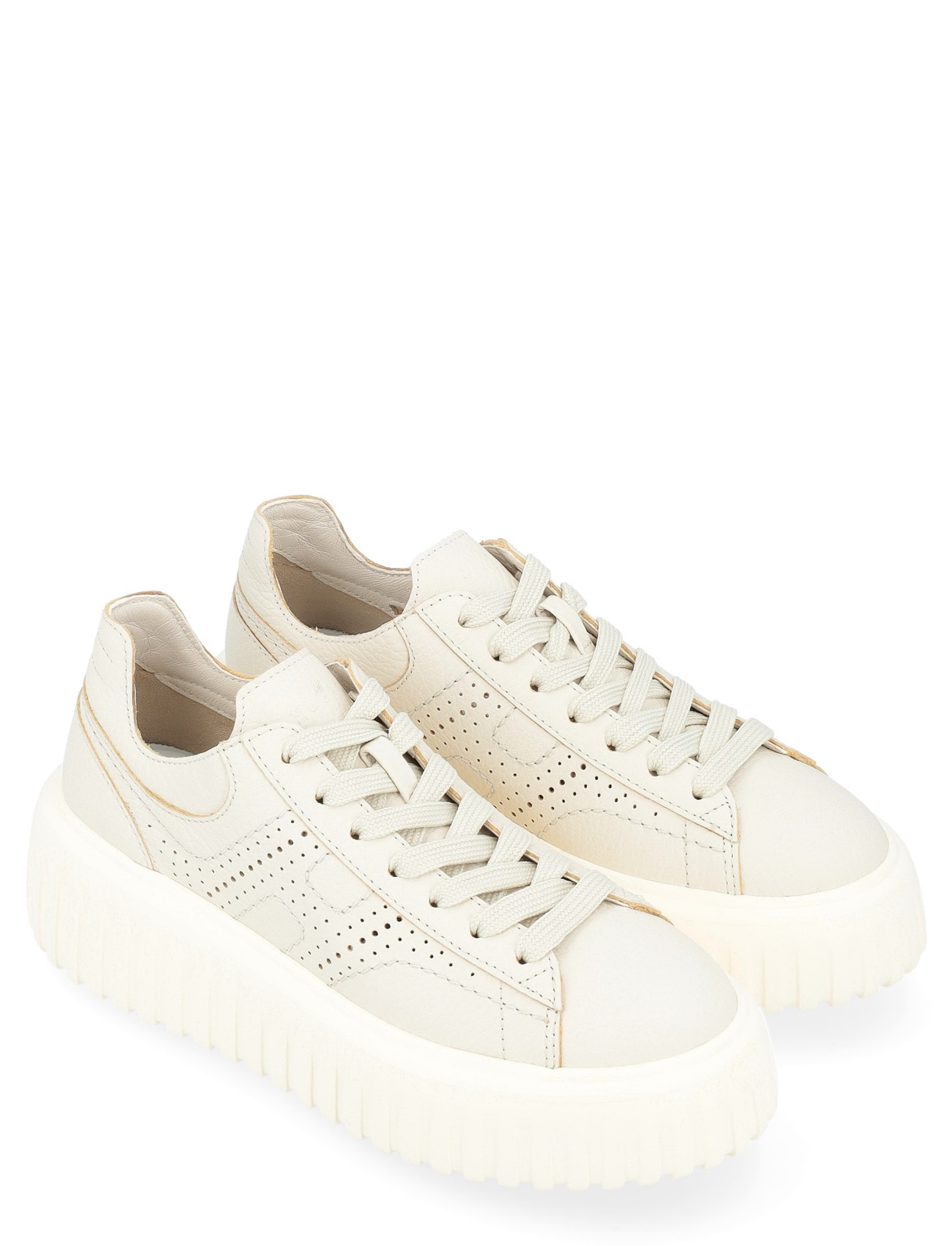 スニーカー HOGAN HXW6450FO70LE90GAS Sneakers H Stripes Pelle Bianco Sneakers Hogan H-Stripes WHITE, BLACK for Man