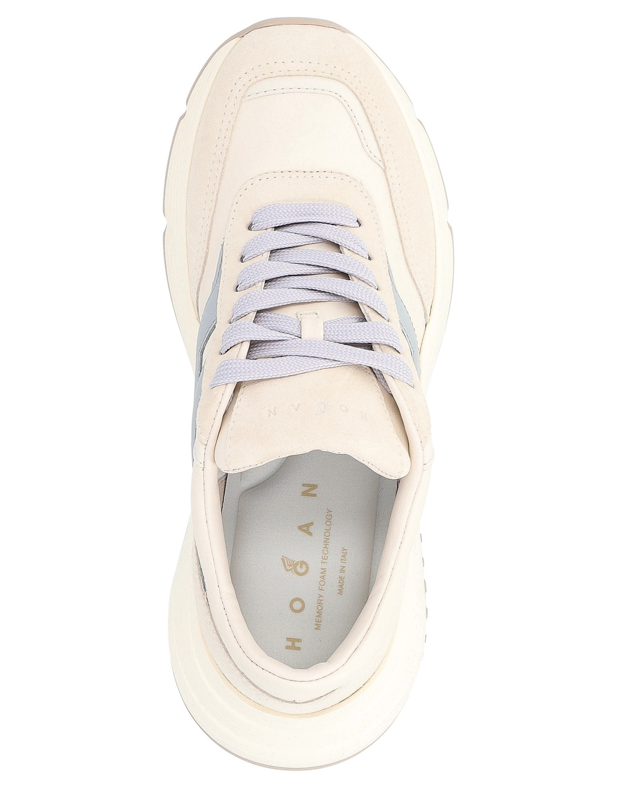 Hogan Hi-Fi sneaker in ivory and light blue leather | H-Brands Hogan Hi-Fi sneaker in ivory and light blue leather | H-Brands
