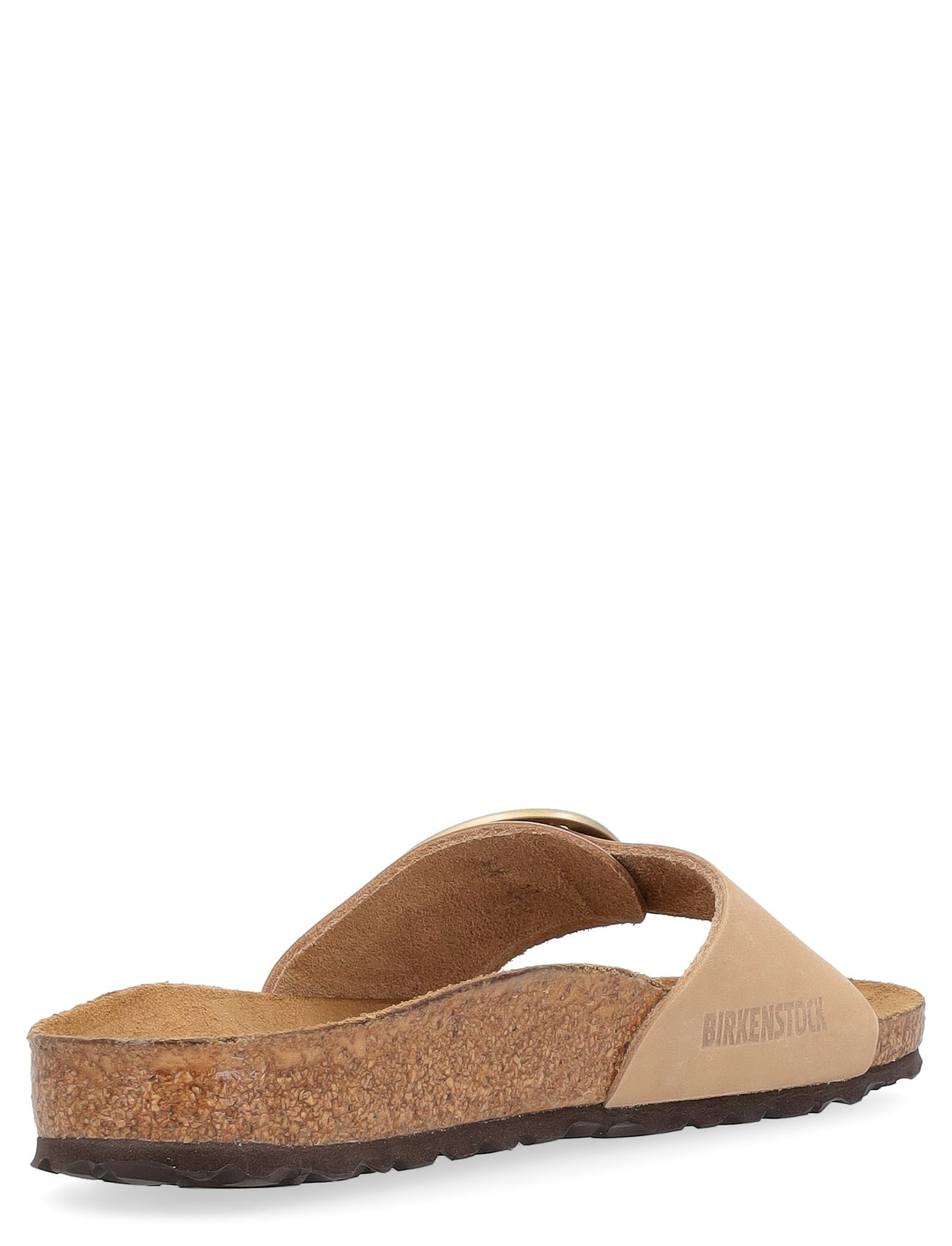 Sandalo Birkenstock Madrid Big Buckle in pelle beige H-Brands