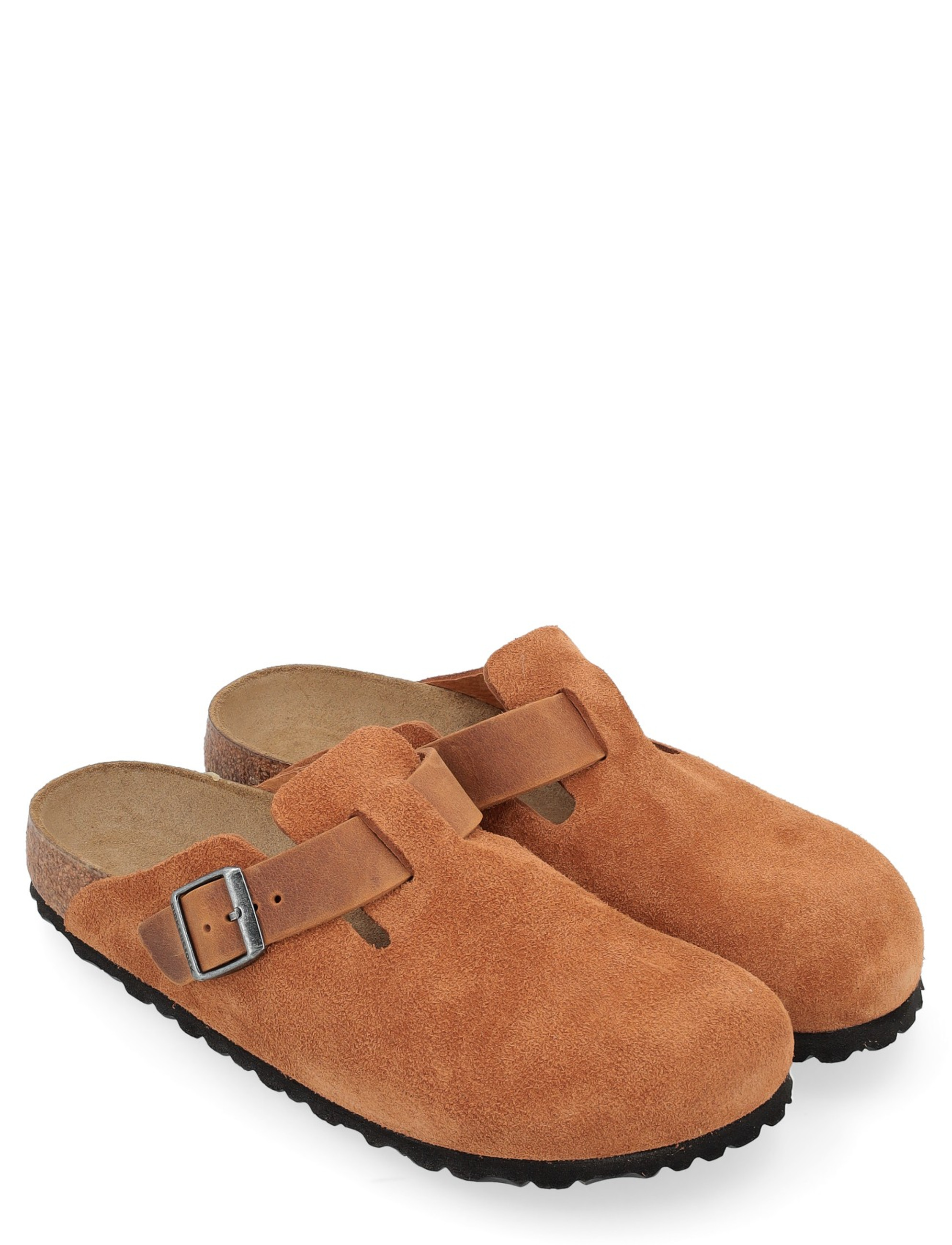 Birkenstock Boston コルクブラウン 39 Birkenstock Boston sabot in cognac-colored leather | H-Brands