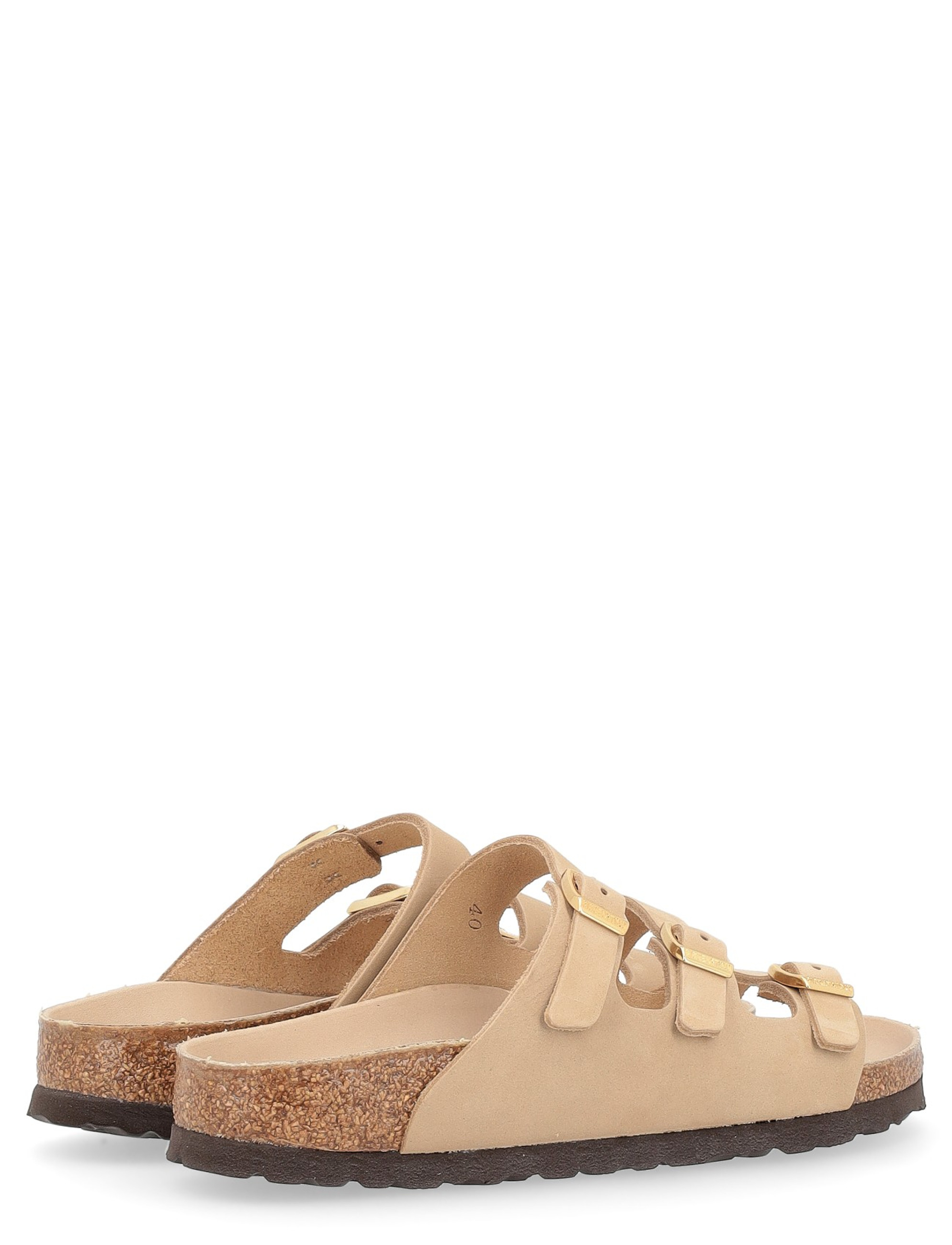 スリッポン BIRKENSTOCK BEIGE LEATHER FLORIDA SLIPPERS Birkenstock Florida beige nubuck leather sandal | H-Brands