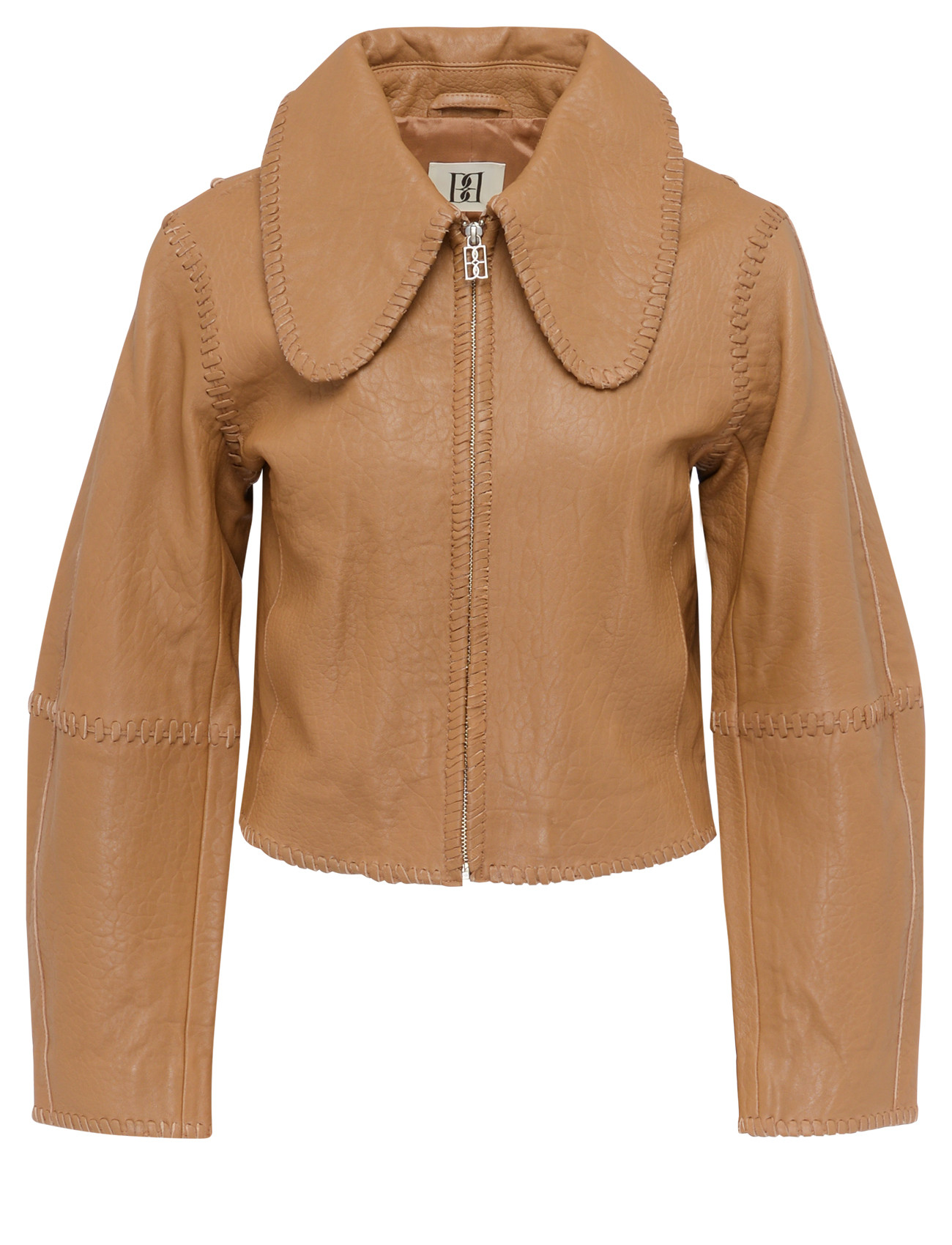 By Malene Birger Brown Leather Jacket | H-Brands