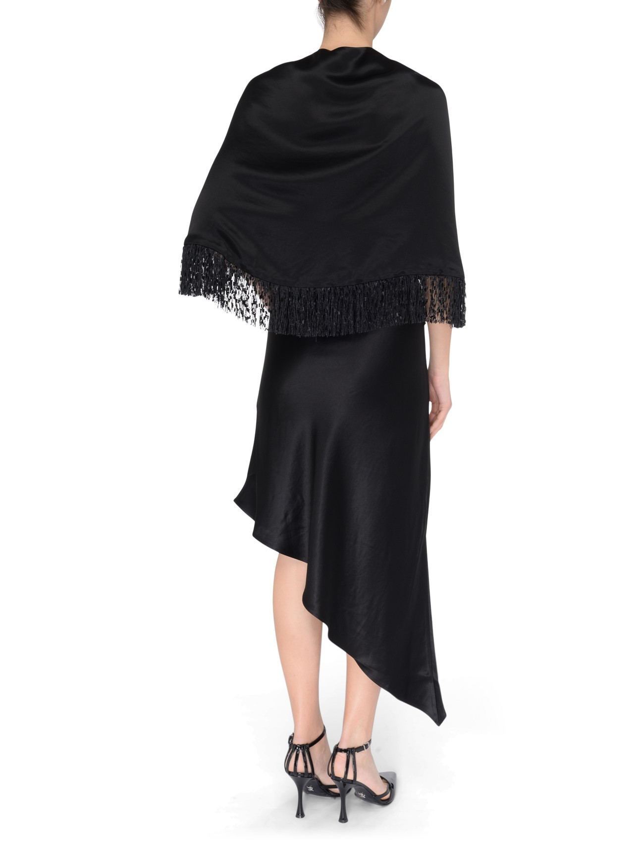 By Malene Birger Coat By Malene Birger in Shiny Black Satin | H-Brands