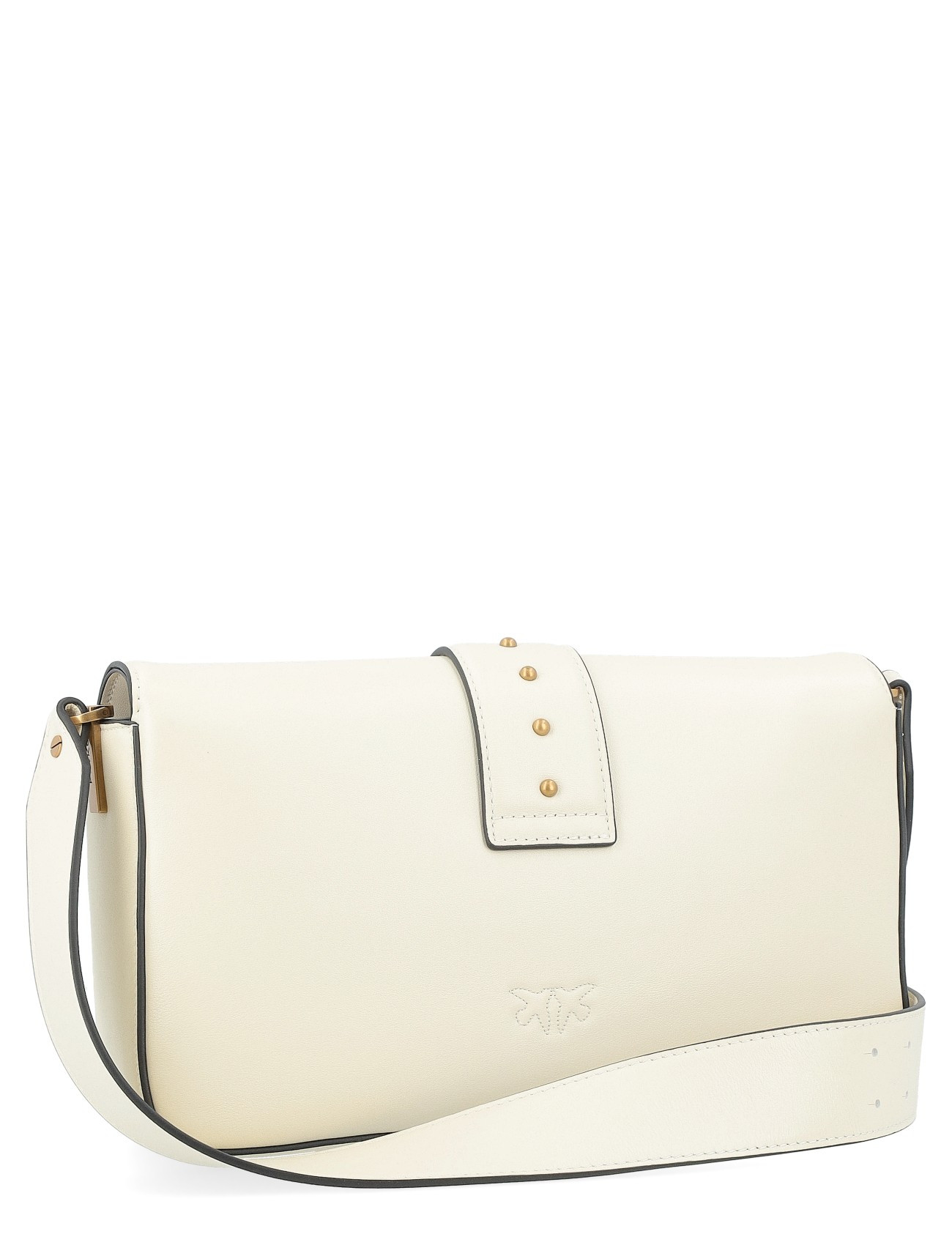 Pinko Love Bag Slouchy Medium weiße Ledertasche H-Brands