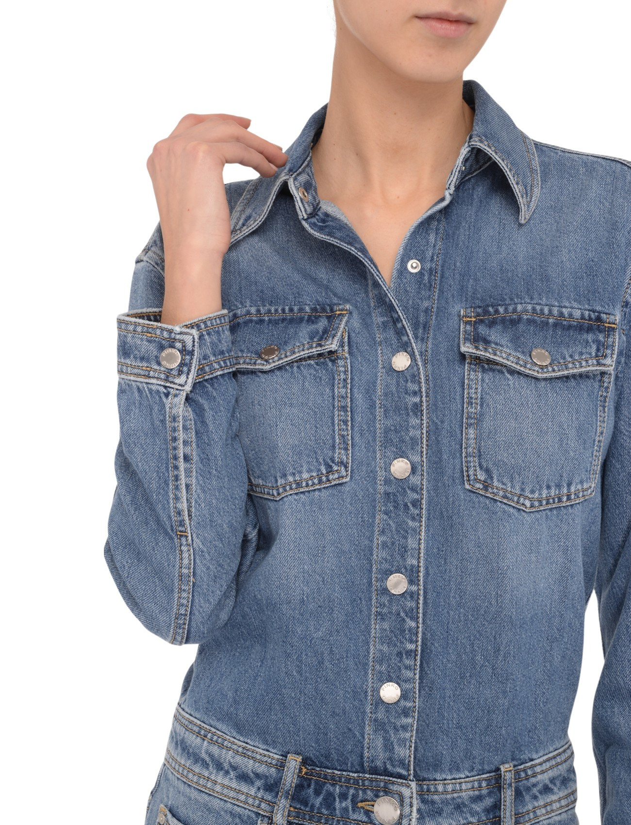 Pinko blue denim jumpsuit | H-Brands